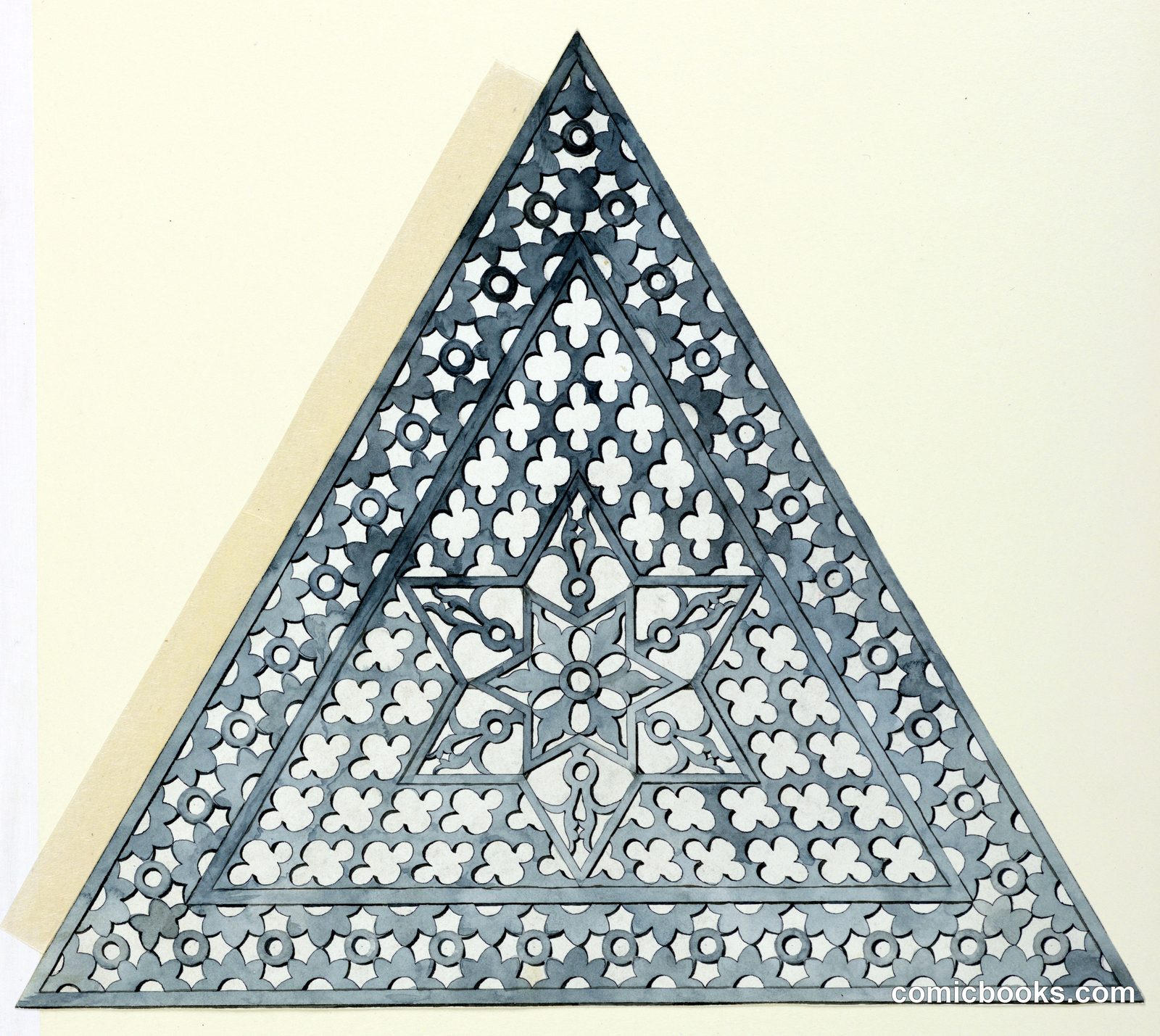 Design for Pierced Marble Grillework by J.D. Woodward