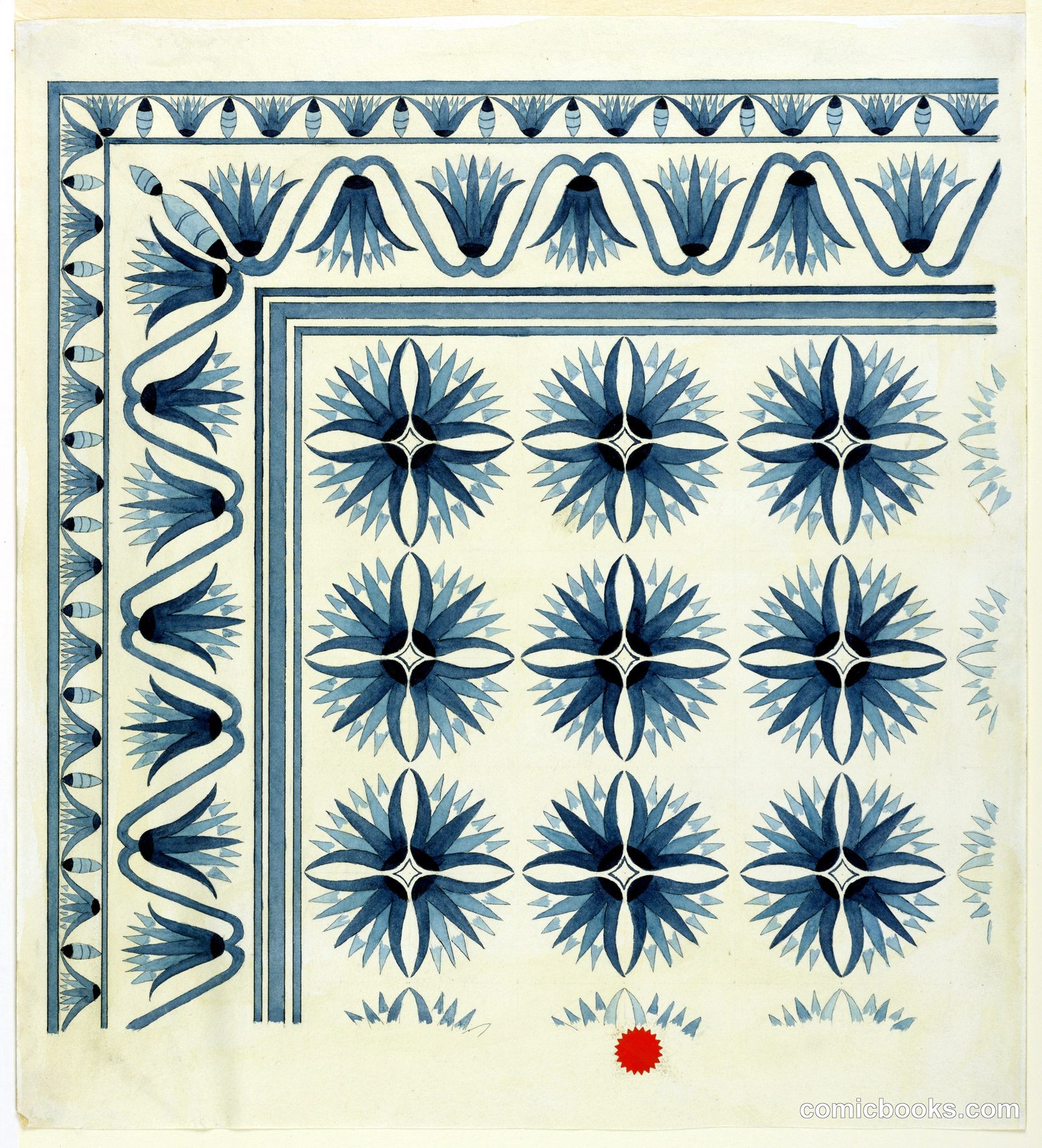 Design for Floor Covering by Cooper Union Art School