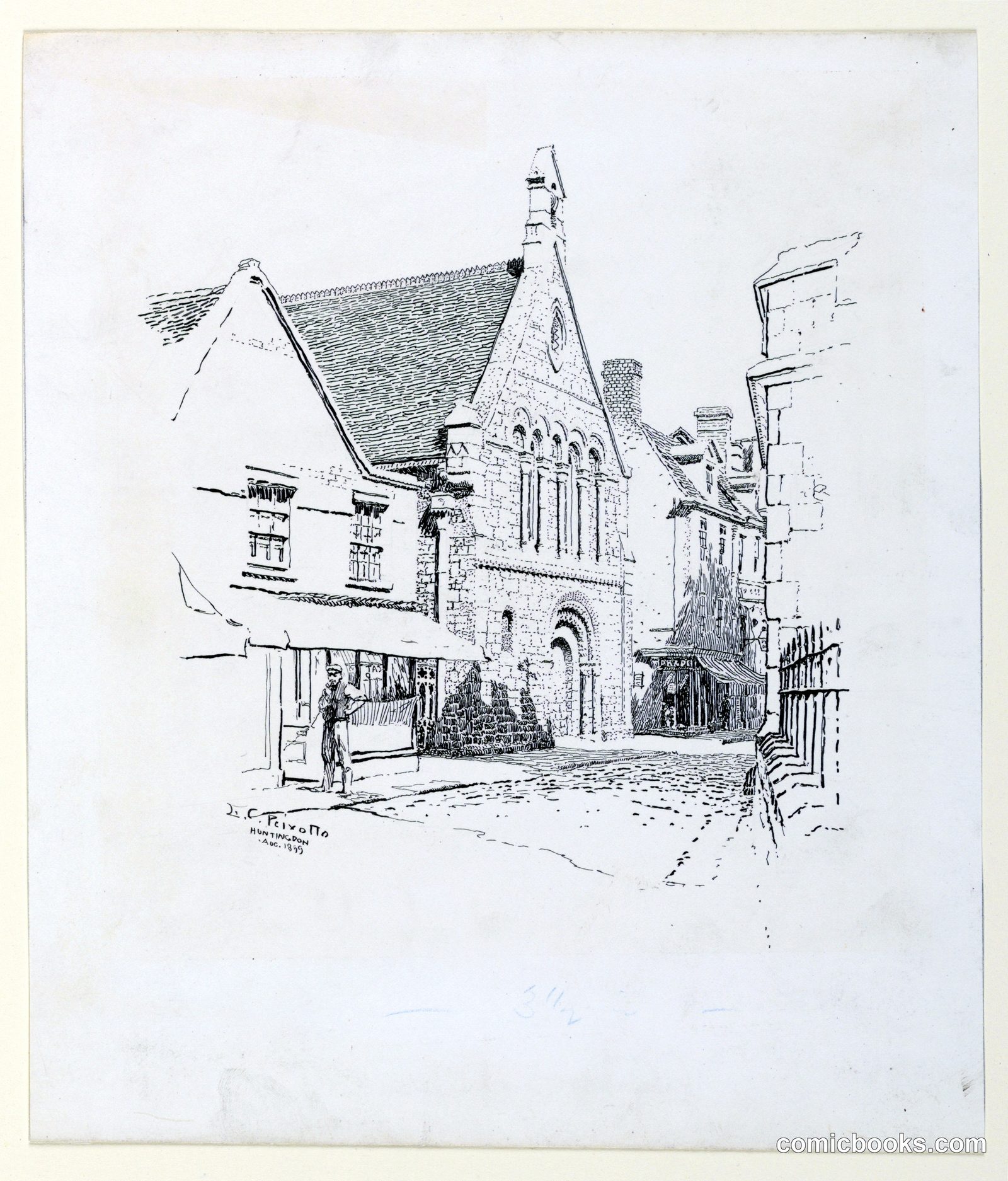 Grammar School, Huntingdon by Ernest Clifford Peixotto, American, 1869–1940
