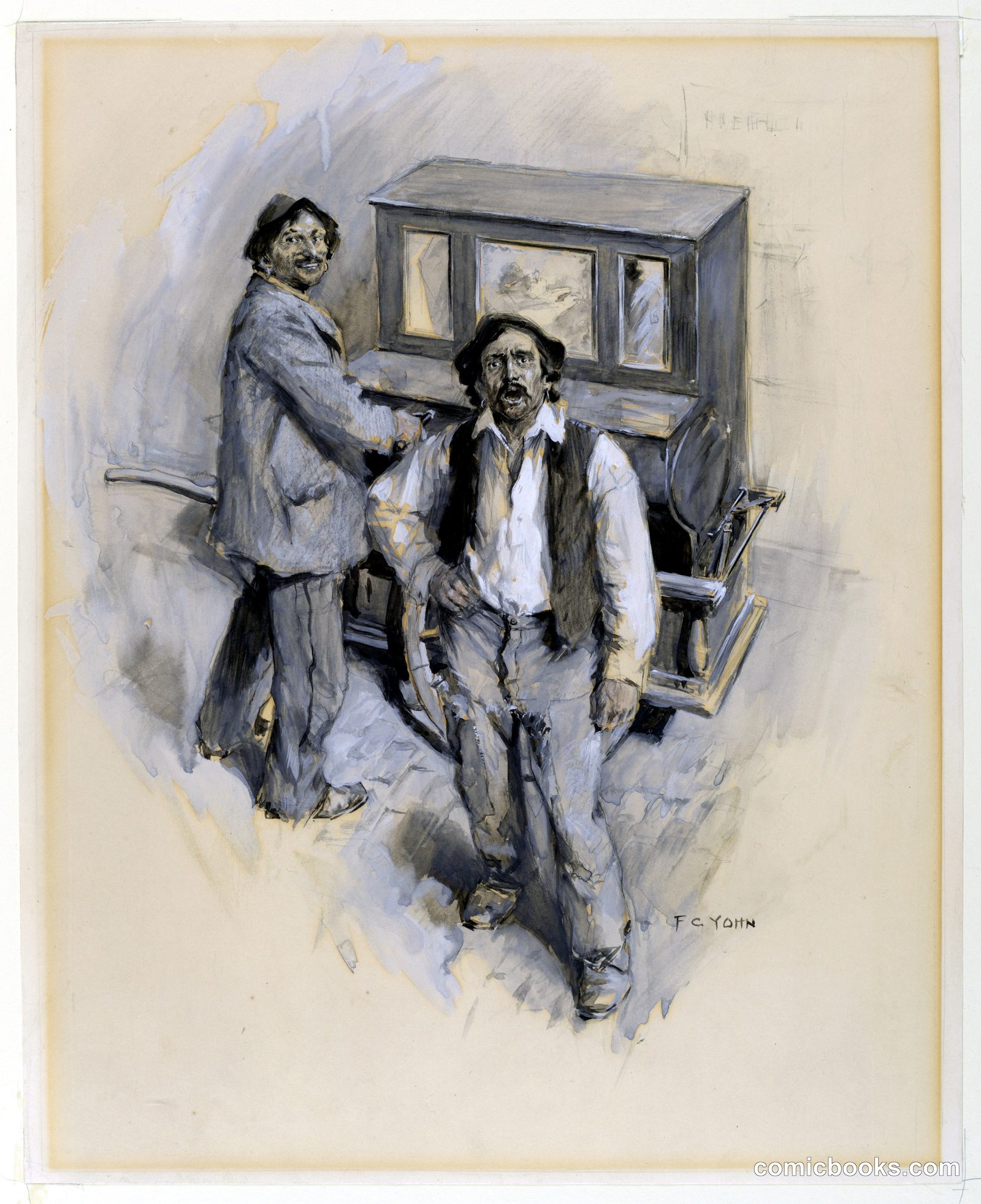 The Organ and the Voice Once More Beneath Our Very Windows by Frederick Coffay Yohn, American, 1875–1933