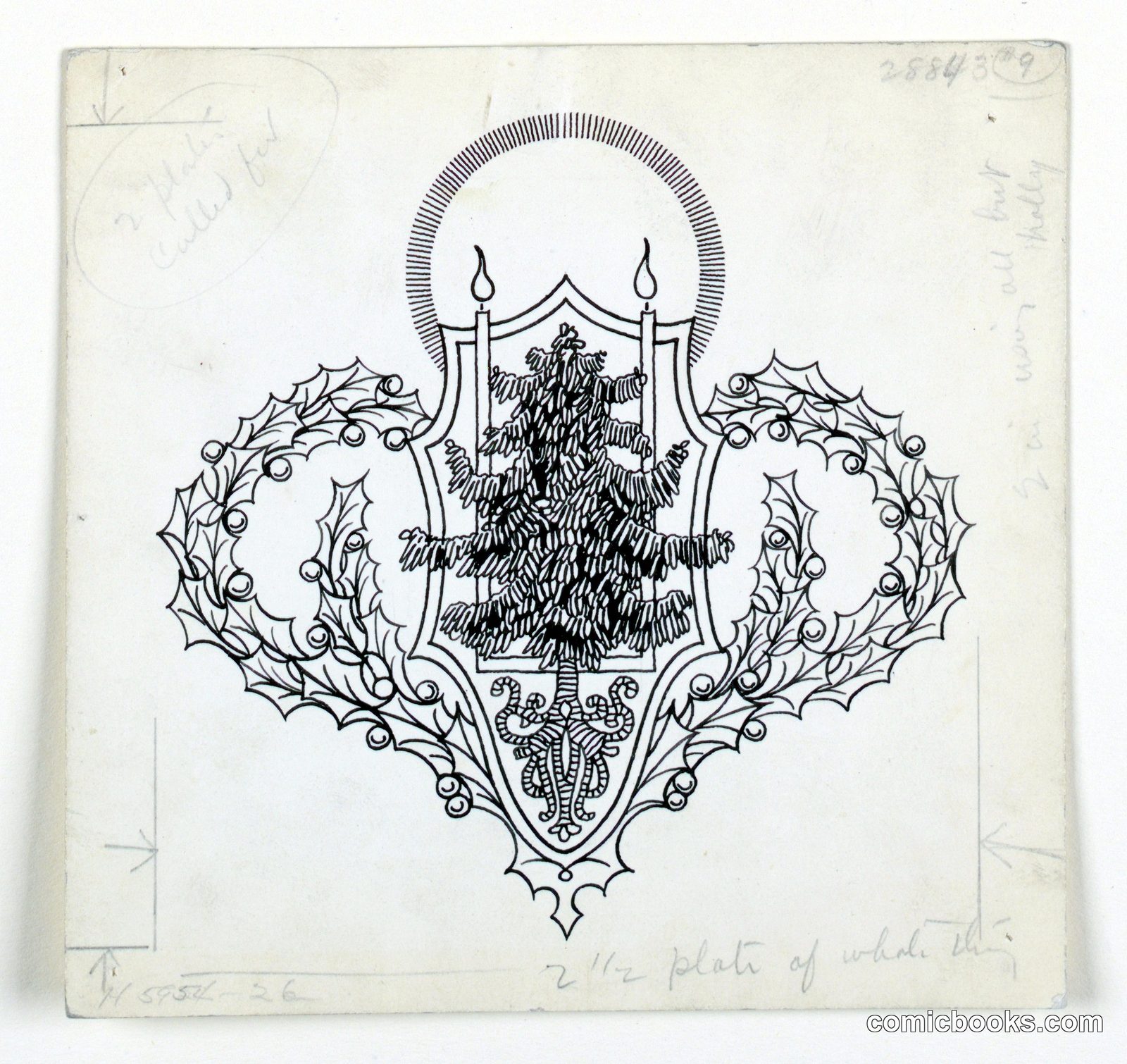 Ornamental Tailpiece Design by Homer Wayland Colby, American, 1874–1950