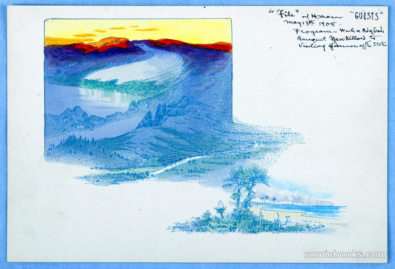 Three Landscapes by James Henry Moser, Canadian, 1854–1913