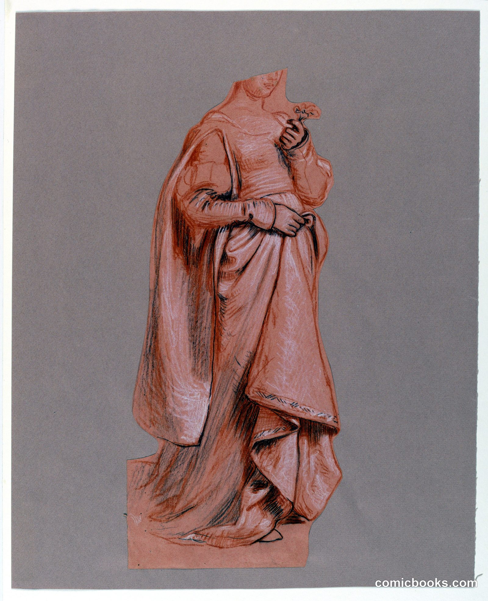 Study for 'Wedding Procession' by Elihu Vedder, American, 1836 – 1923