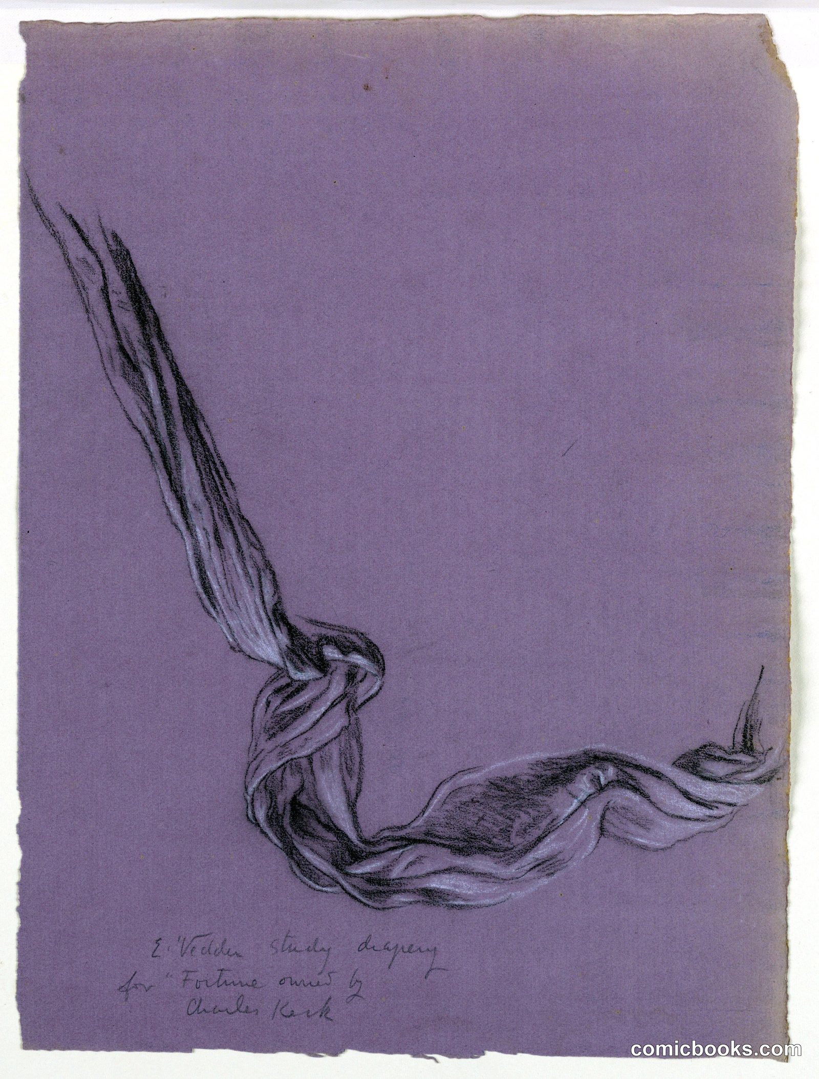 Study for 'Fortune' by Elihu Vedder, American, 1836 – 1923