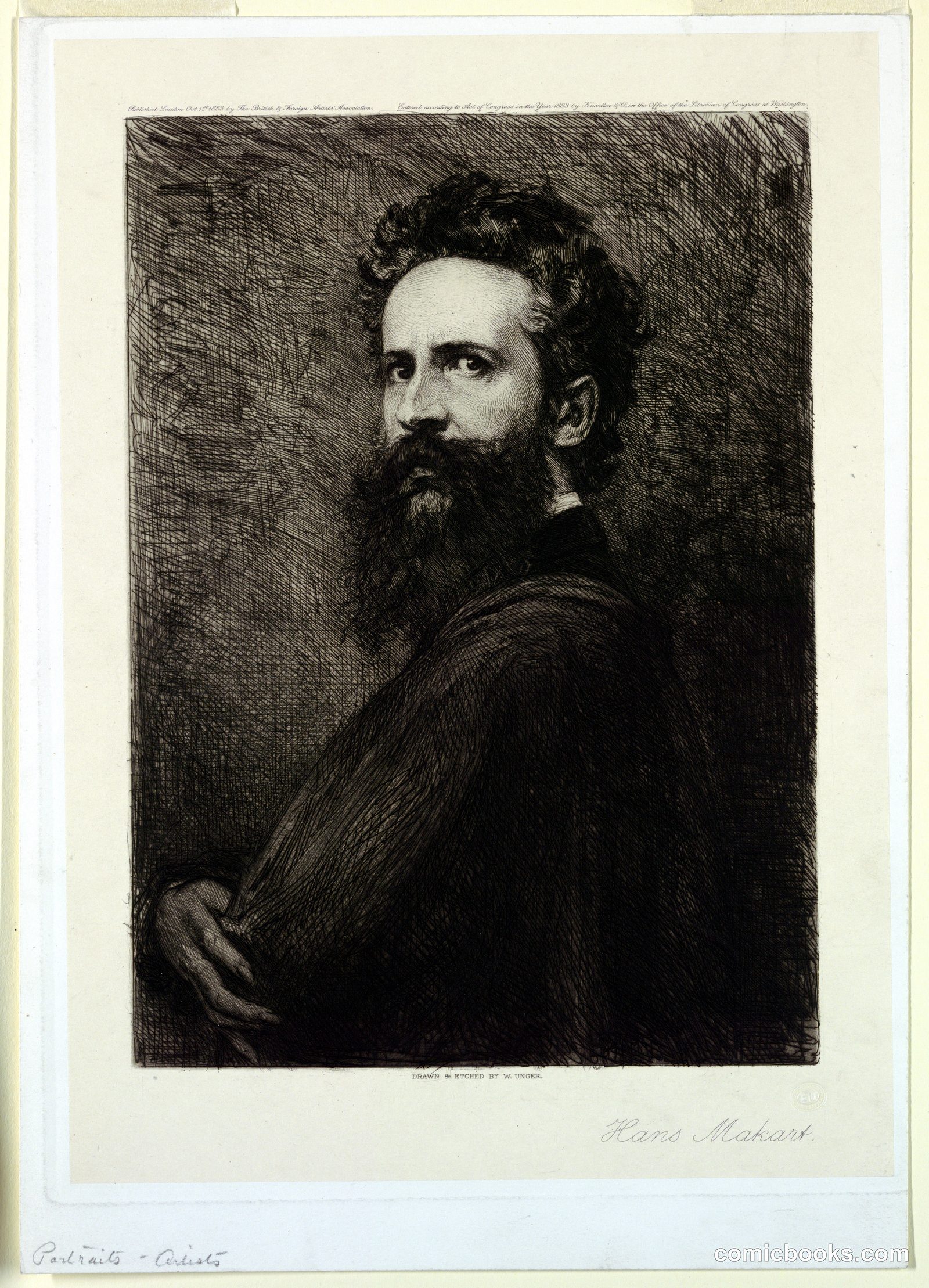 Portrait of Hans Makart by William Unger
