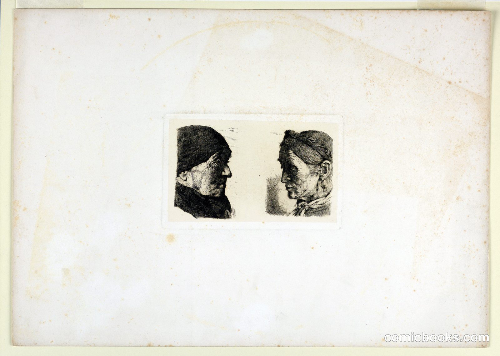 Two Heads by Wilhelm Leibl