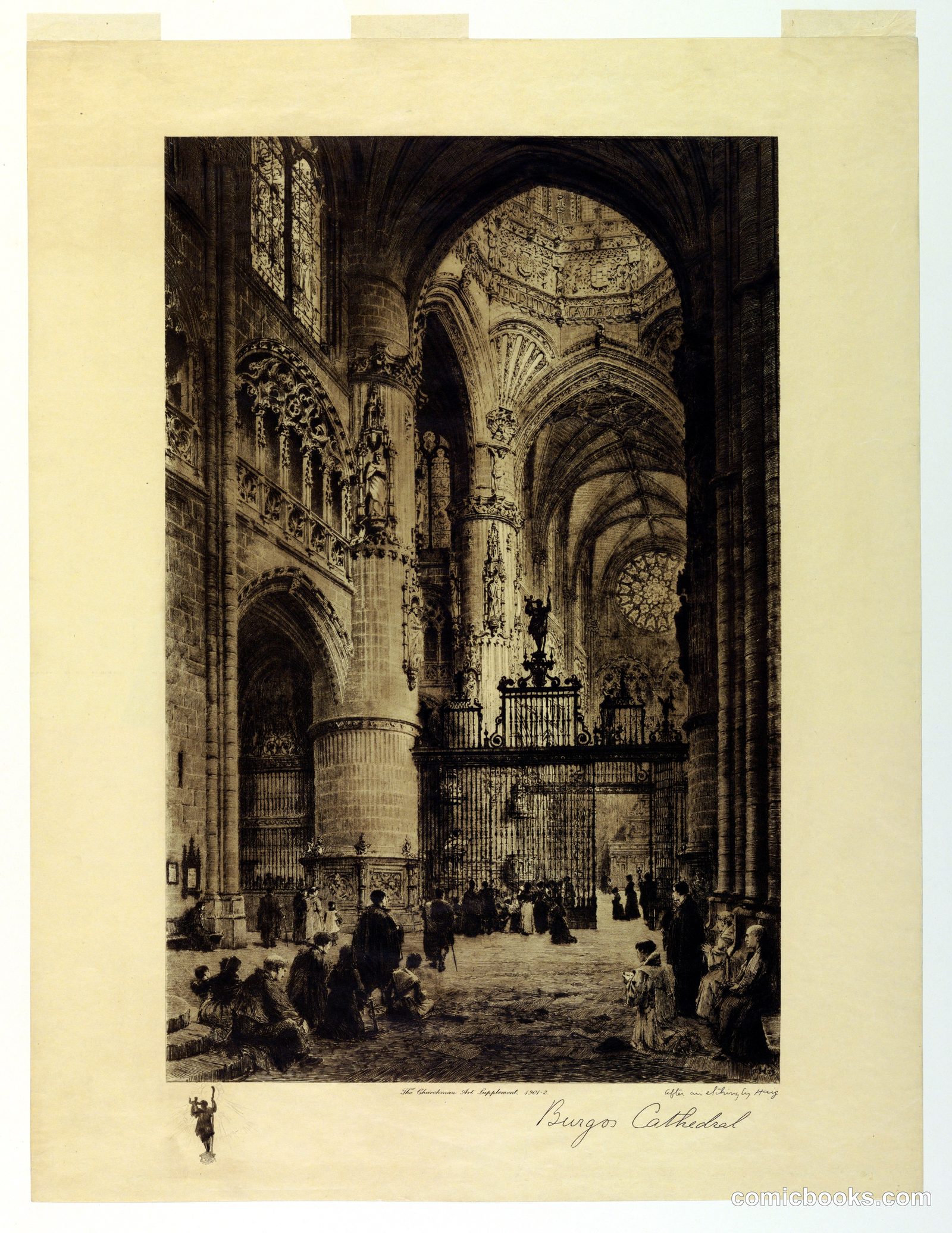 Burgos Cathedral by Axel Herman Haig, Swiss