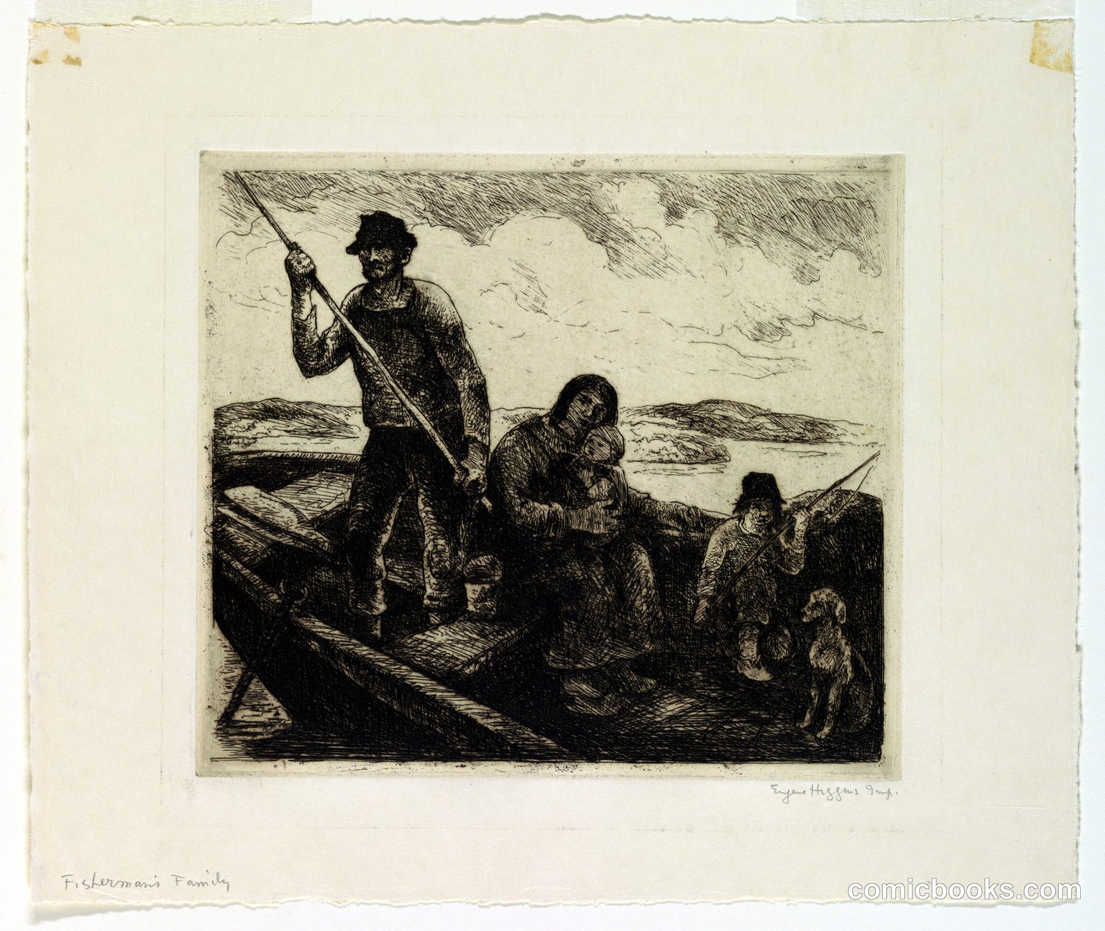 Fisherman's Family by Eugene Higgins, American, 1874–1958