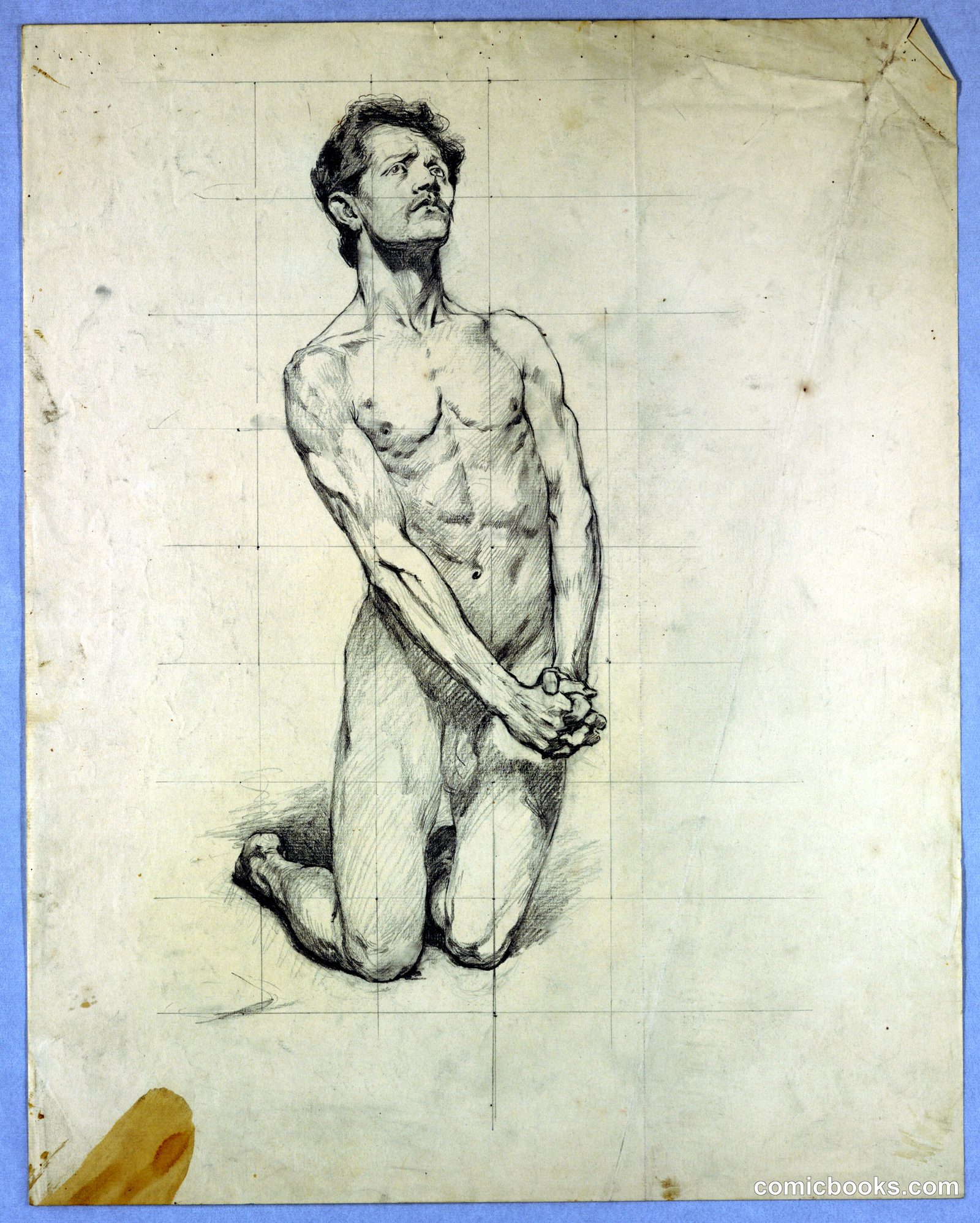 Figure Study for 'The Temptation of St. Anthony' by Kenyon Cox, American, 1856–1919