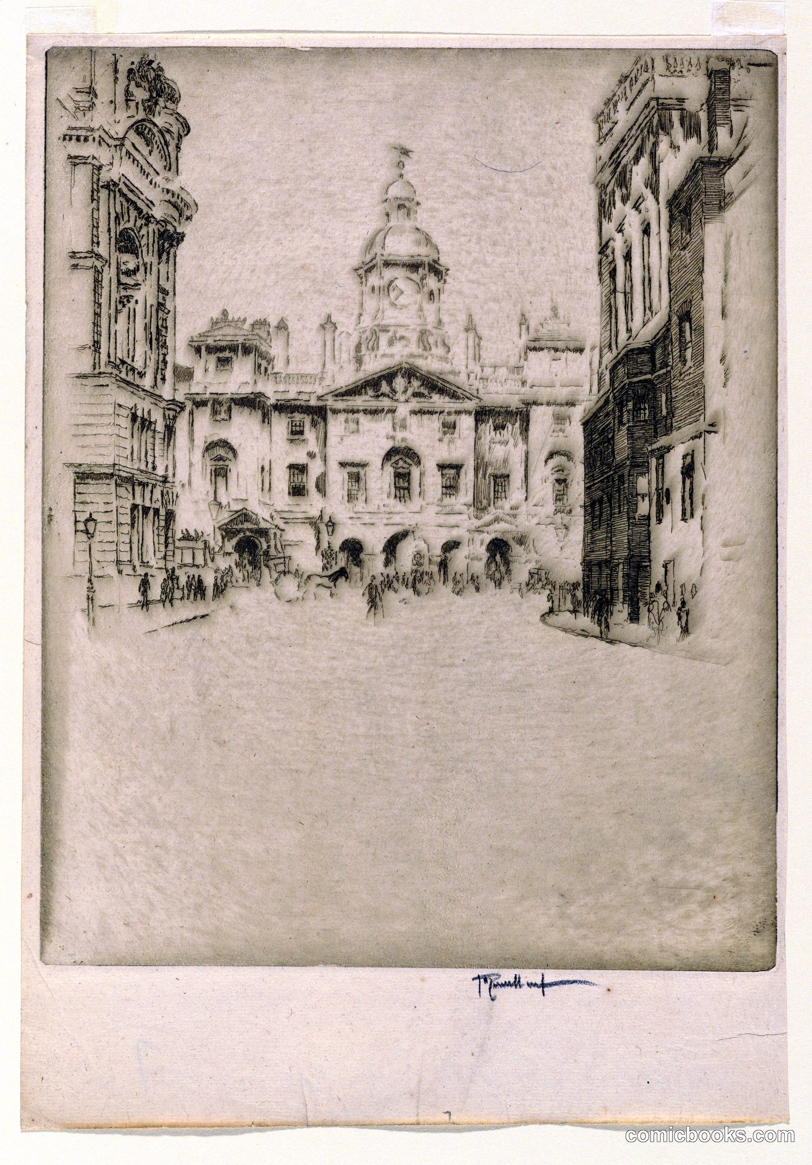 The Horse Guards by Joseph Pennell, American, active England, 1857–1926