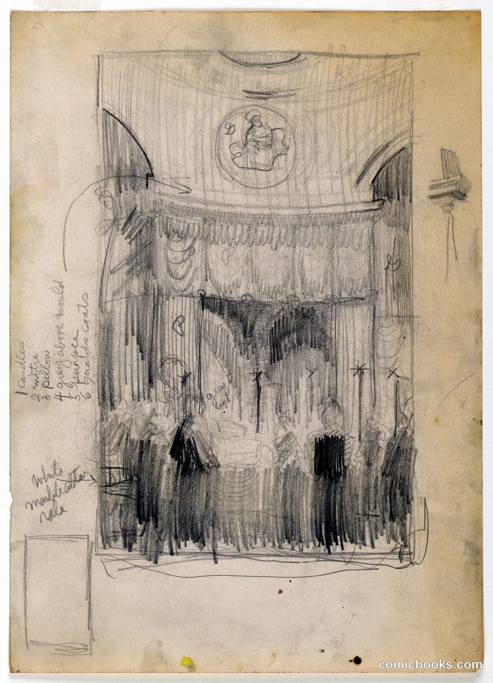 Funeral of James Cardinal Gibbons at Roman Catholic Cathedral, Baltimore, MD by Griffith Baily Coale, American, 1890–1950