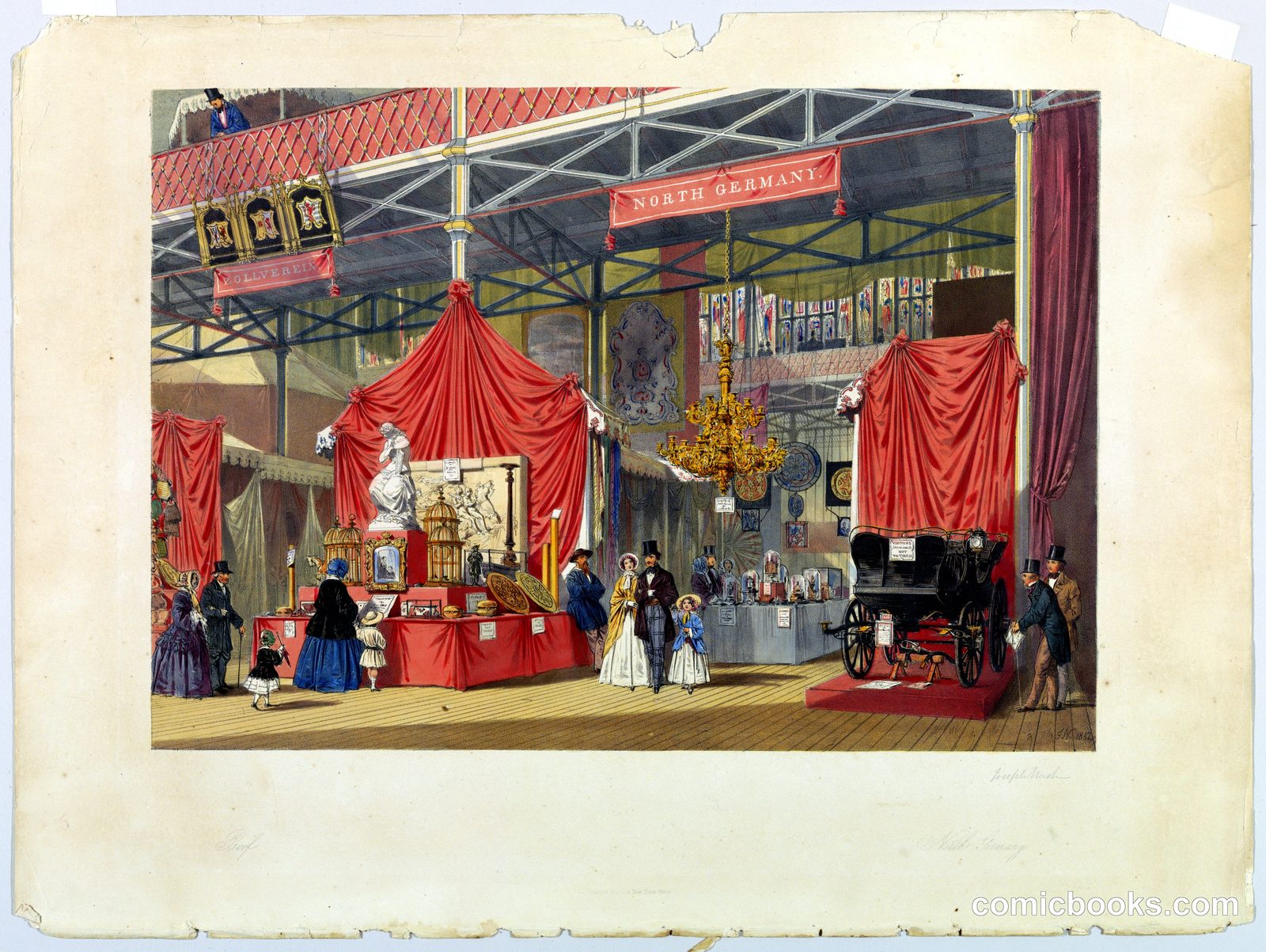 North Germany Exhibition Display, 1851 by Joseph Nash The Elder