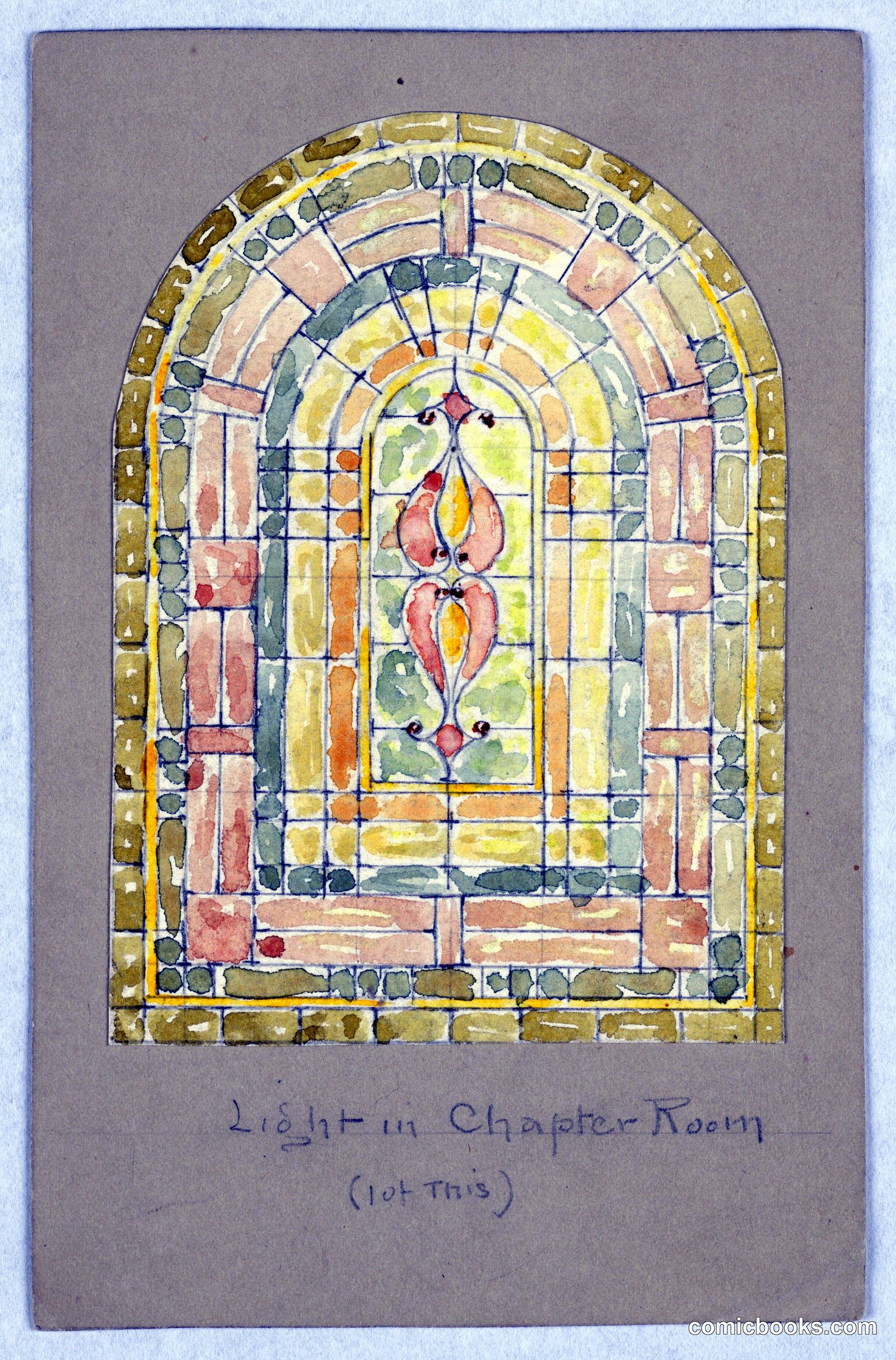 Design for Light in Chapter Room by Alice Cordelia Morse, American, 1863–1961