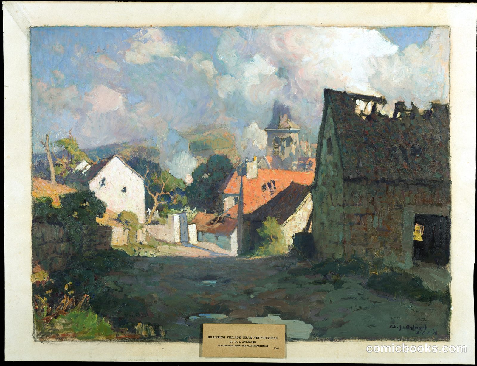Billeting Village Near Neufchâteau by War Department
