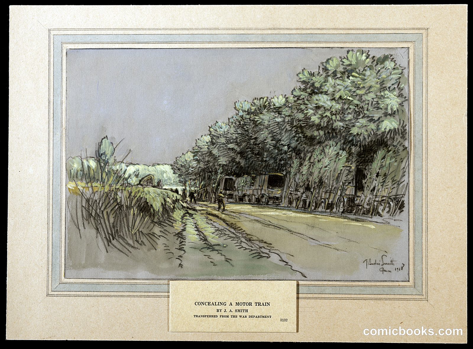 Concealing a Motor Train by War Department