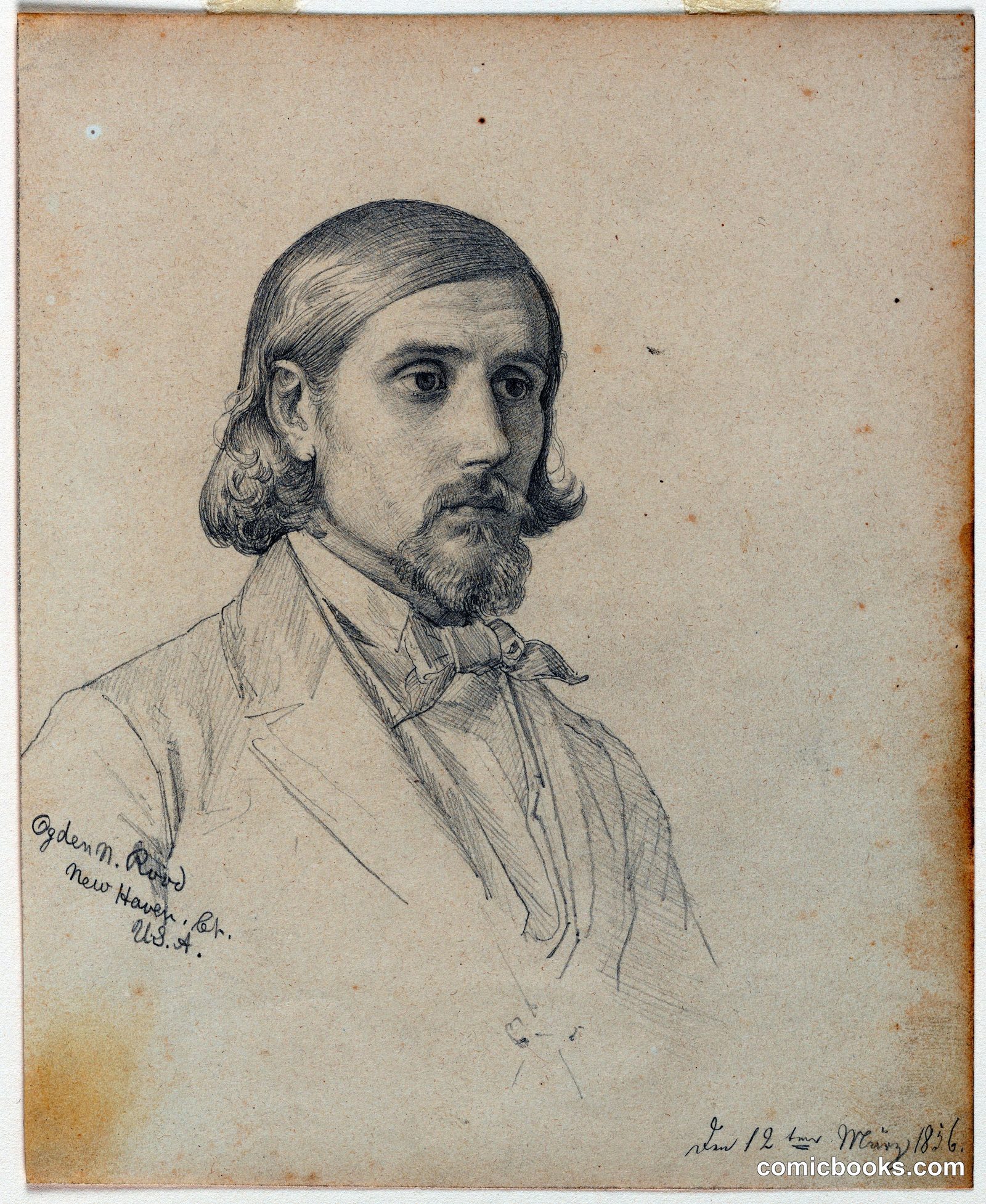Portrait of Ogden Nicholas Rood by Peter Von Hess