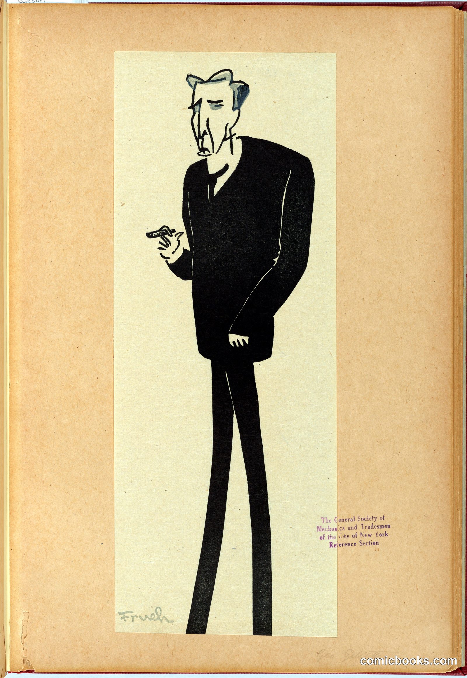 William Hooker Gillette by Alfred J. Frueh