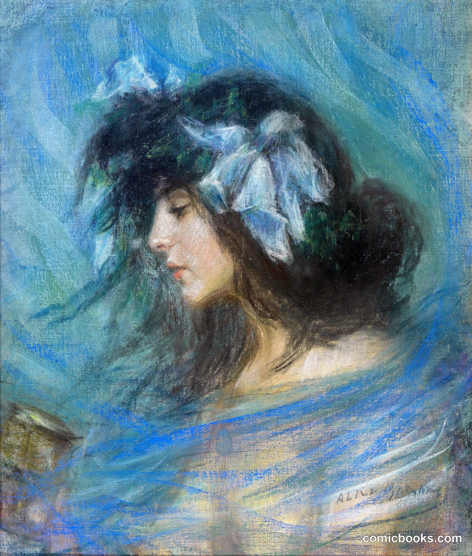 Dreamland by Alice Pike Barney, born Cincinnati, OH 1857-died Los Angeles, CA 1931
