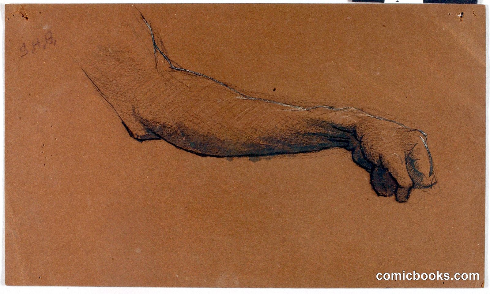 Arm Study for Equestrian Monument by Solon H. Borglum, born Ogden, UT 1868-died Stamford, CT 1922