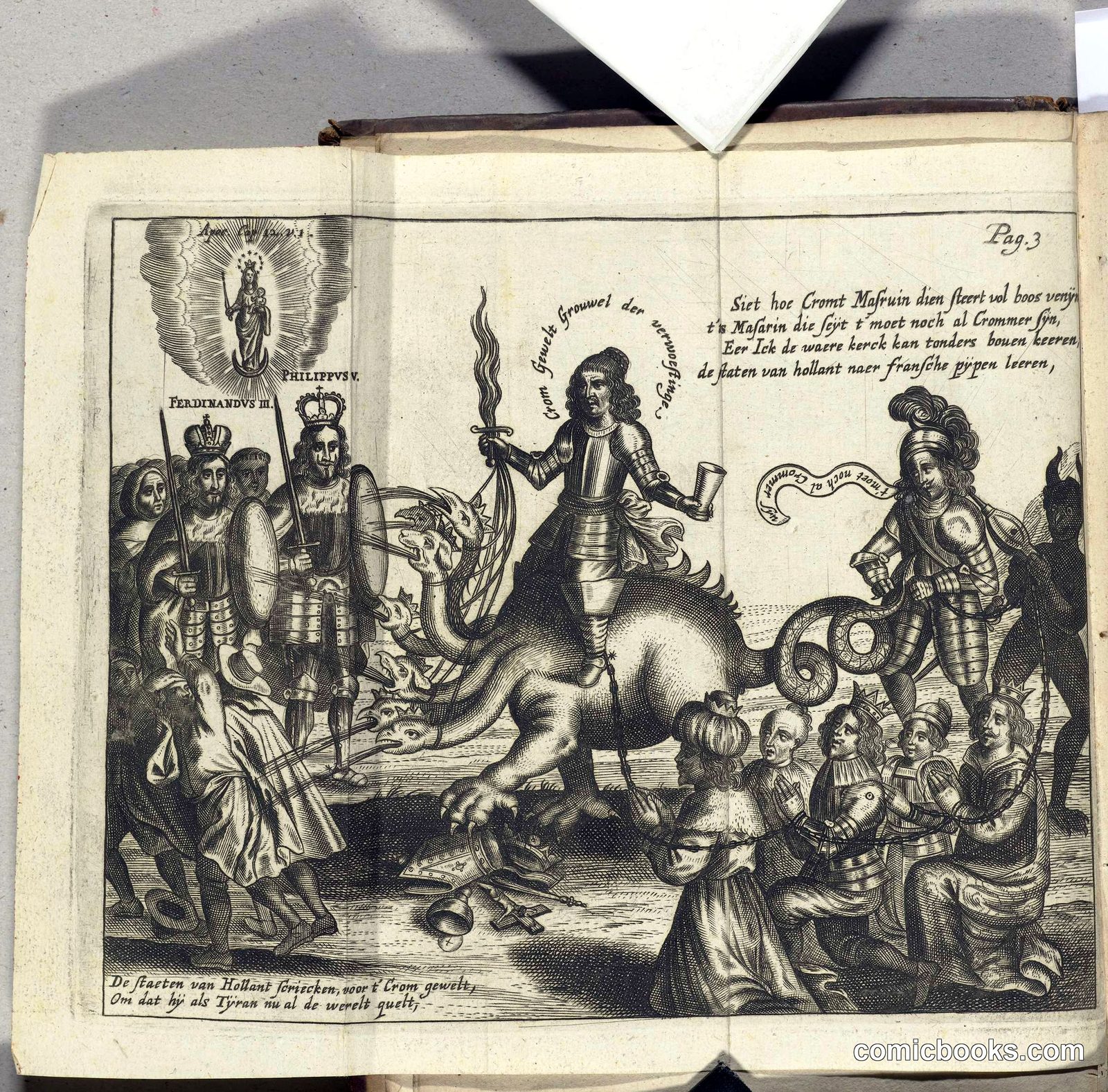 Satirical Print on Cromwell
