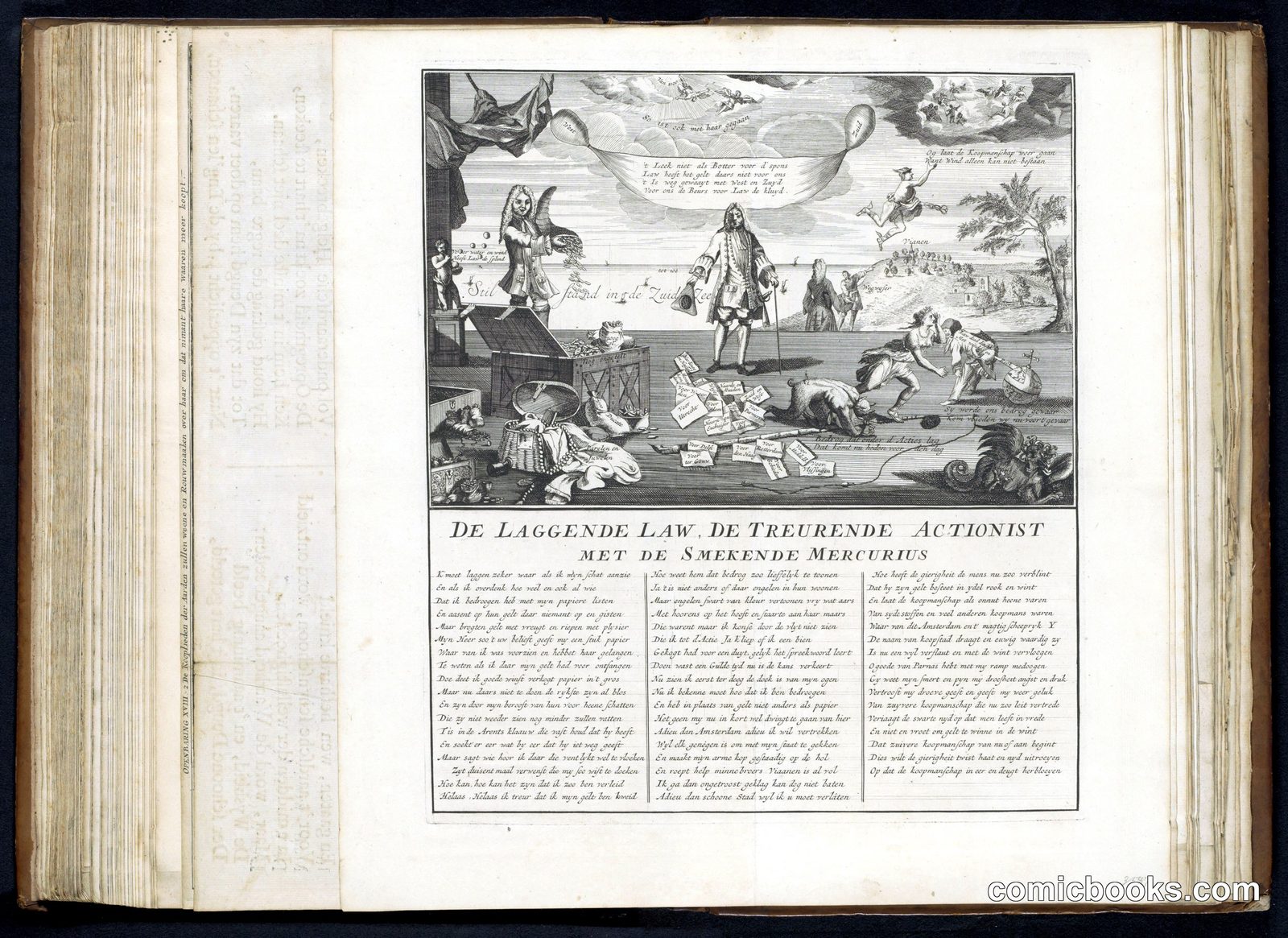 De Lachende Law, de Treurende Actonist en de Smekende Mercurius
