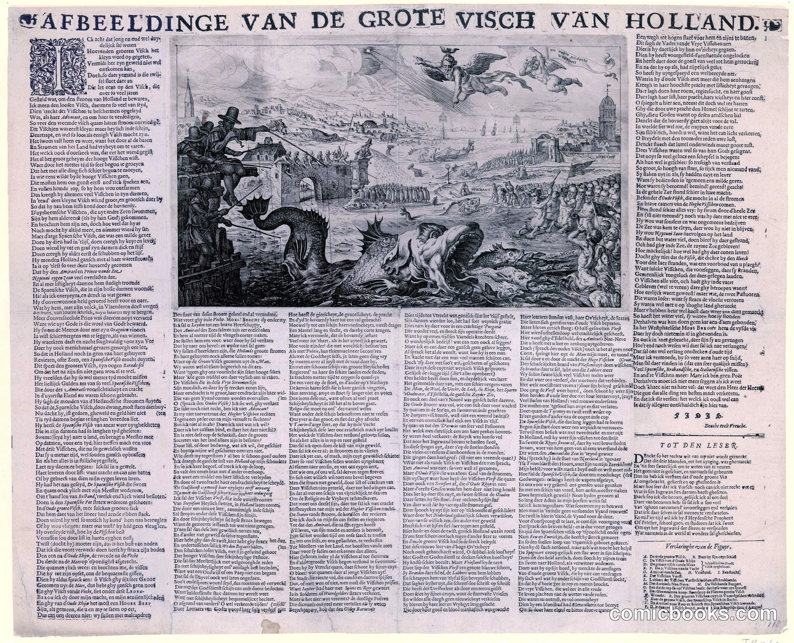 Afbeeldinge van de Grote Visch van Holland