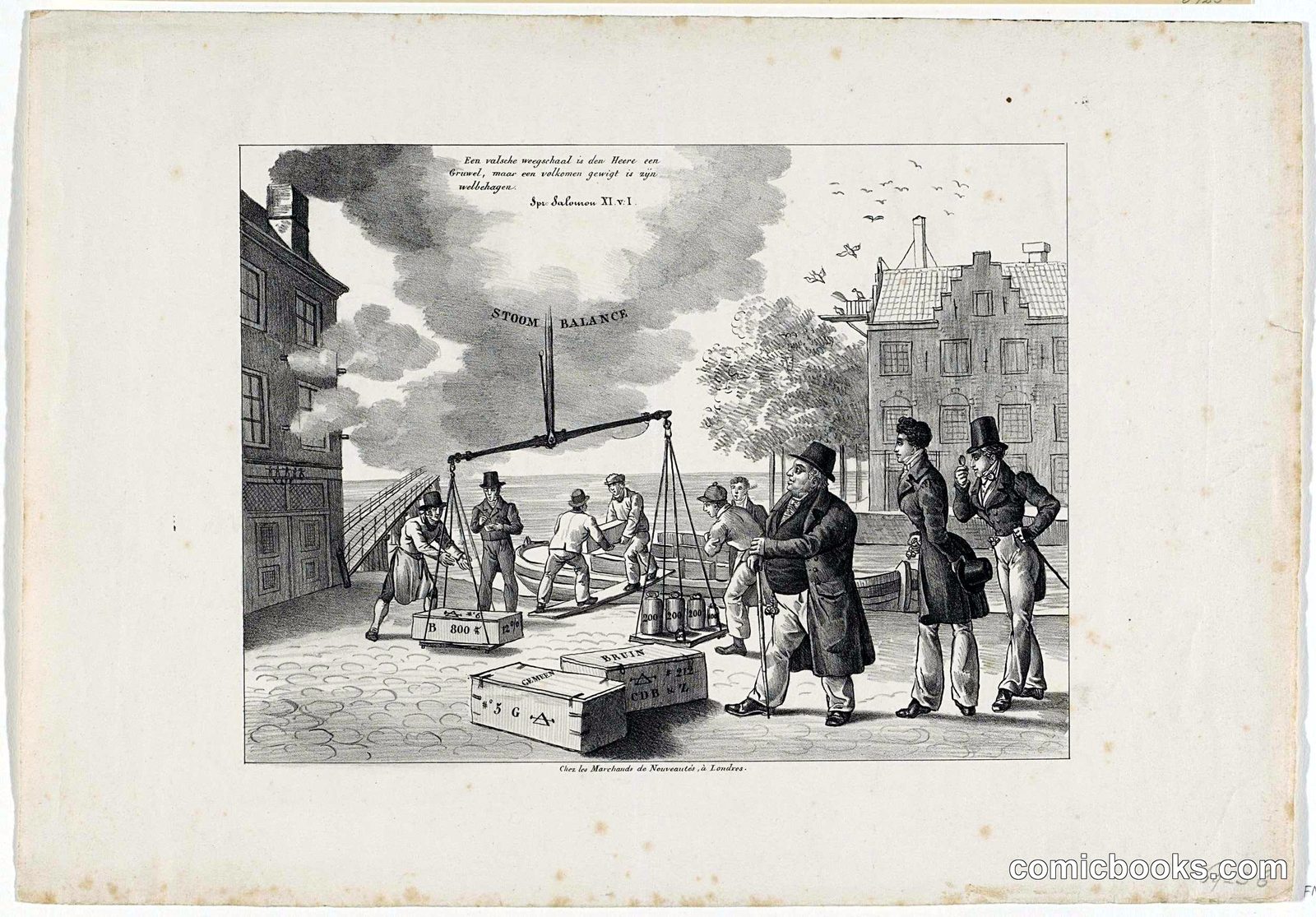 Spotprent op het bedrog van de firma C. de Bruyn & Zonen