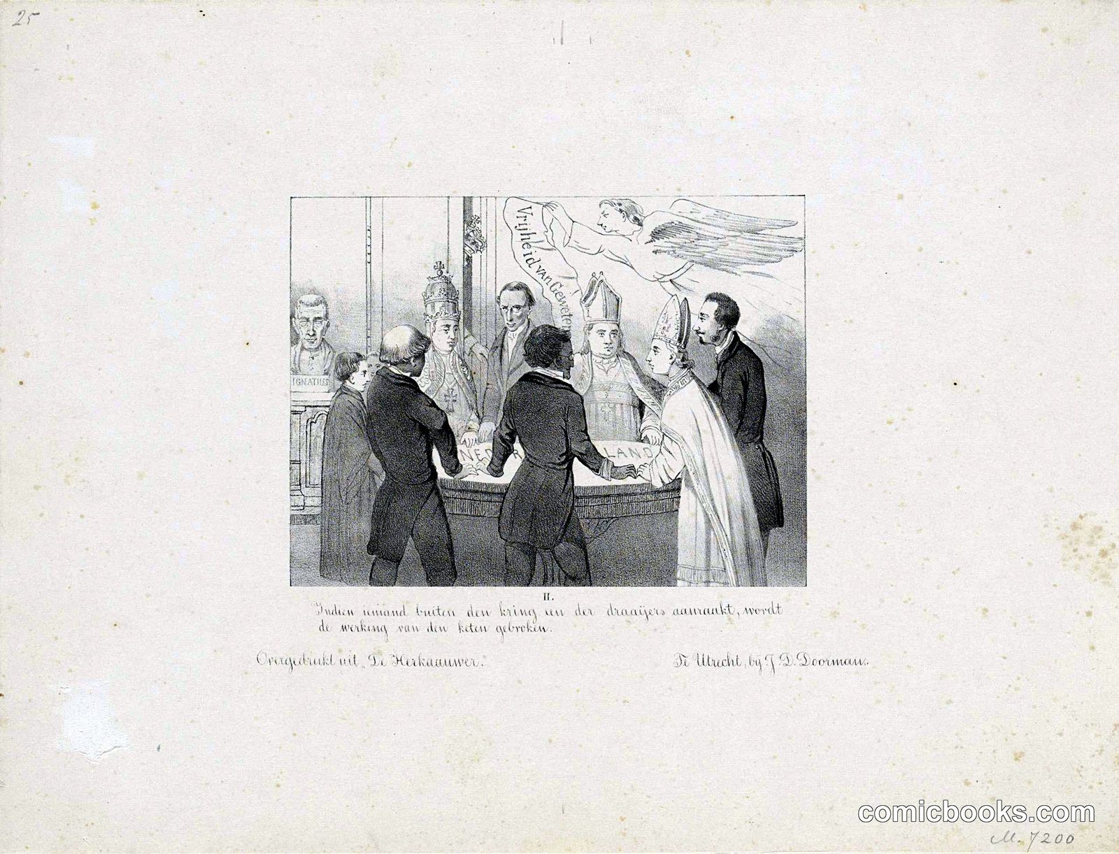Dutch Political Satire on the Fall of the Thorbecke Ministry, 1853
