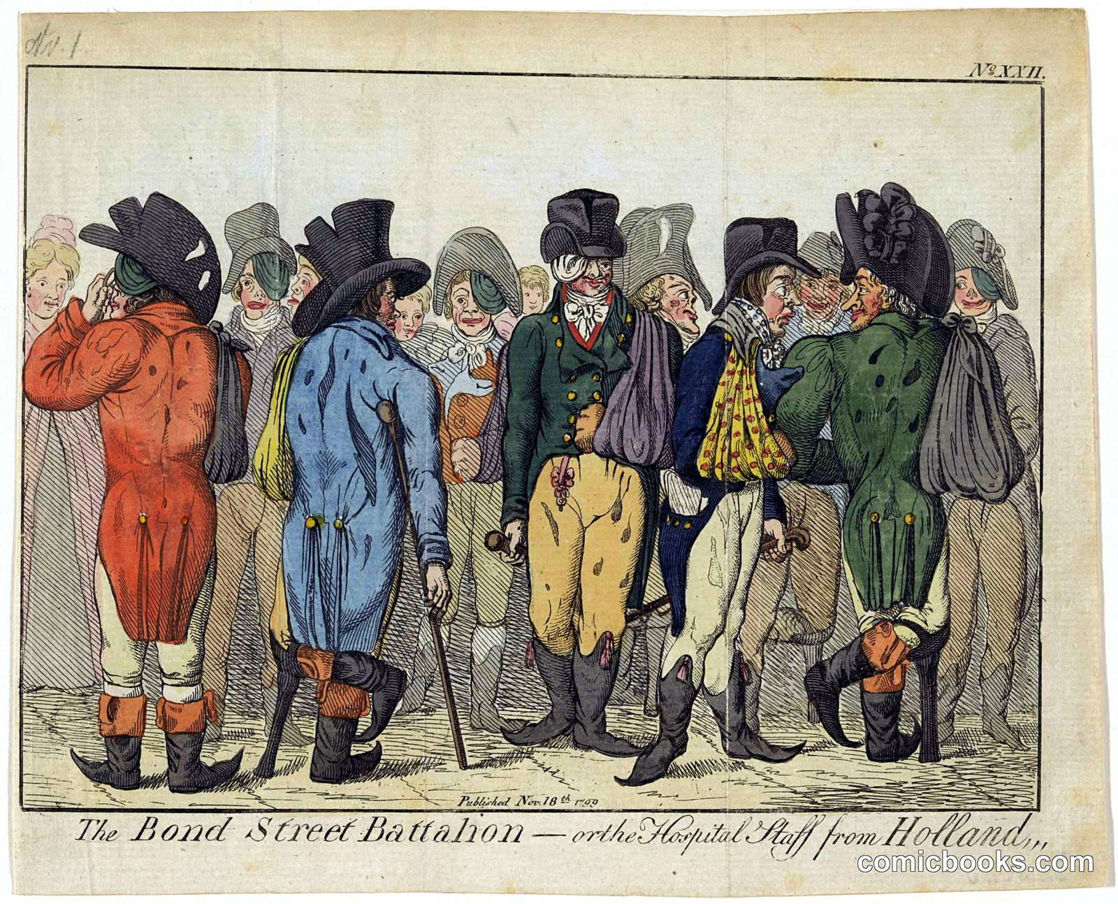 The Bond Street Battalion—or the Hospital Buff from Holland