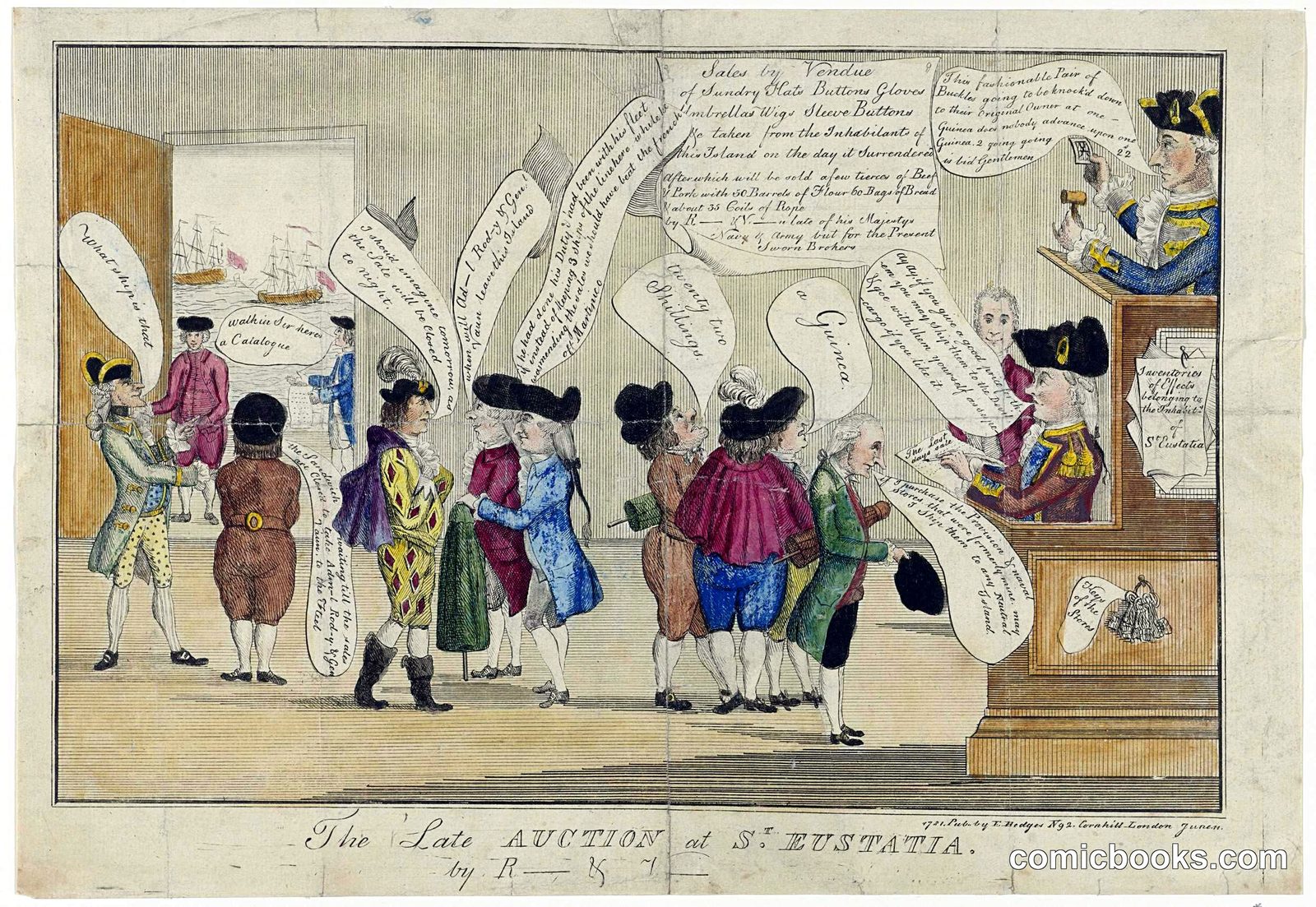 The Late Auction at St. Eustatius