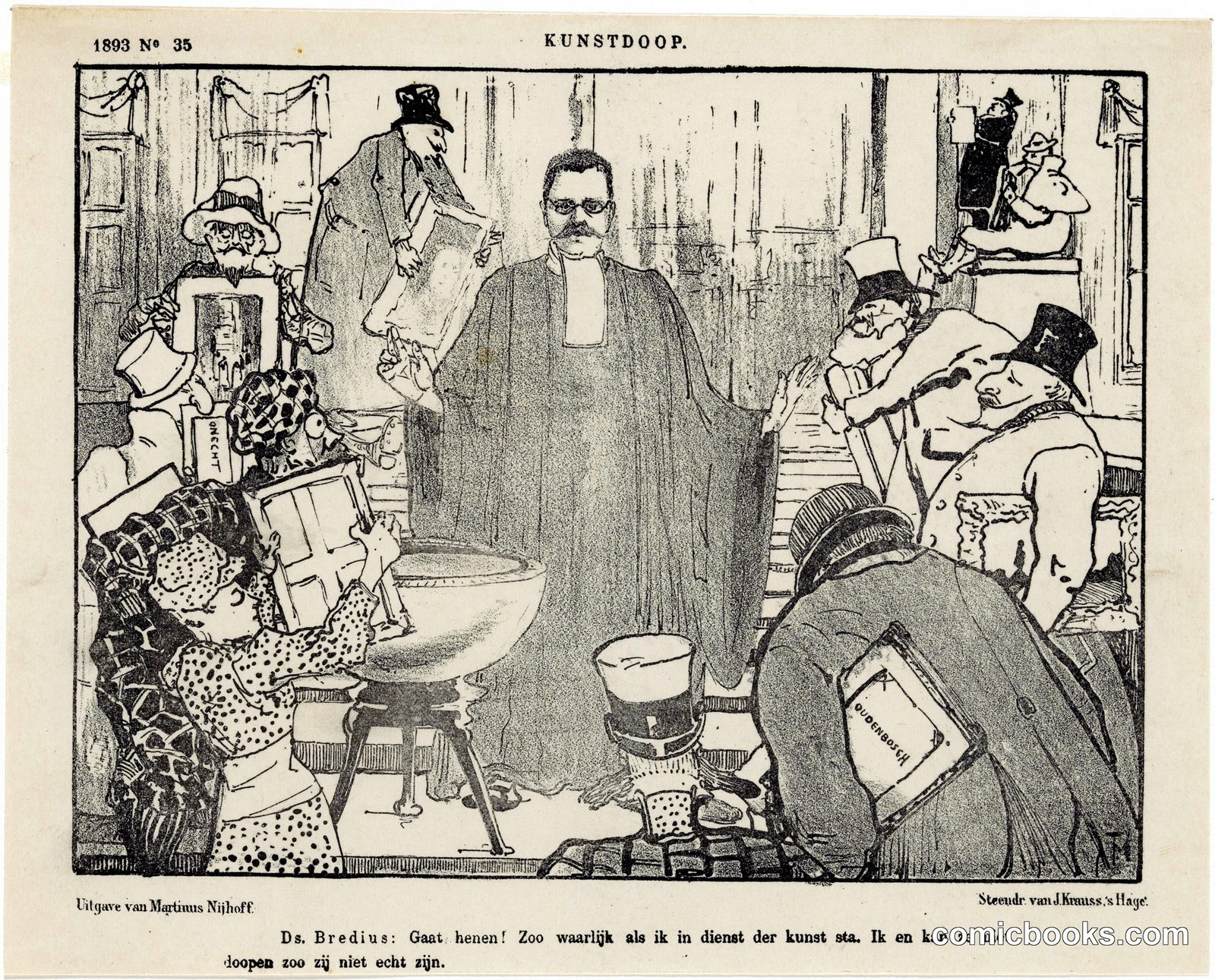 A Satire on Art Historian Abraham Bredius
