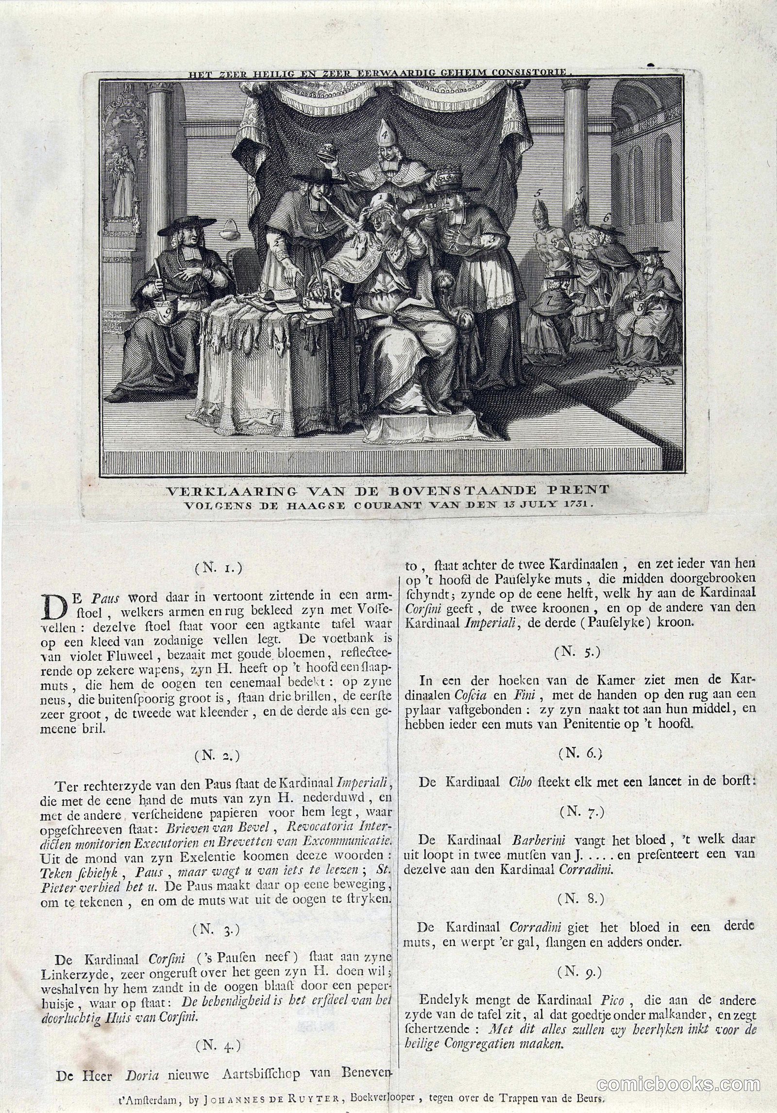 Satire on the Pope and Cardinals