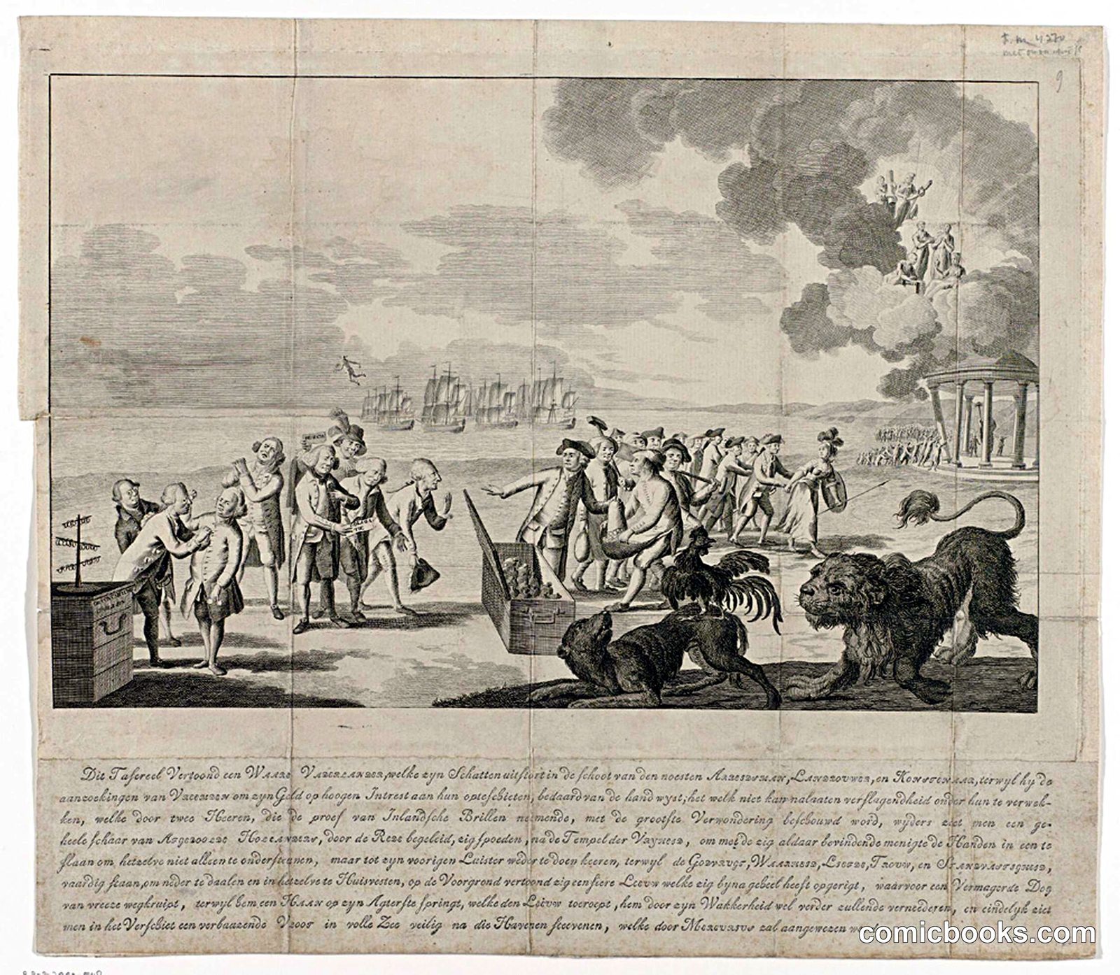 De eerwaardige Nederlander verdeelt zijn schatten (The Worthy Dutchman Divides His Treasures)