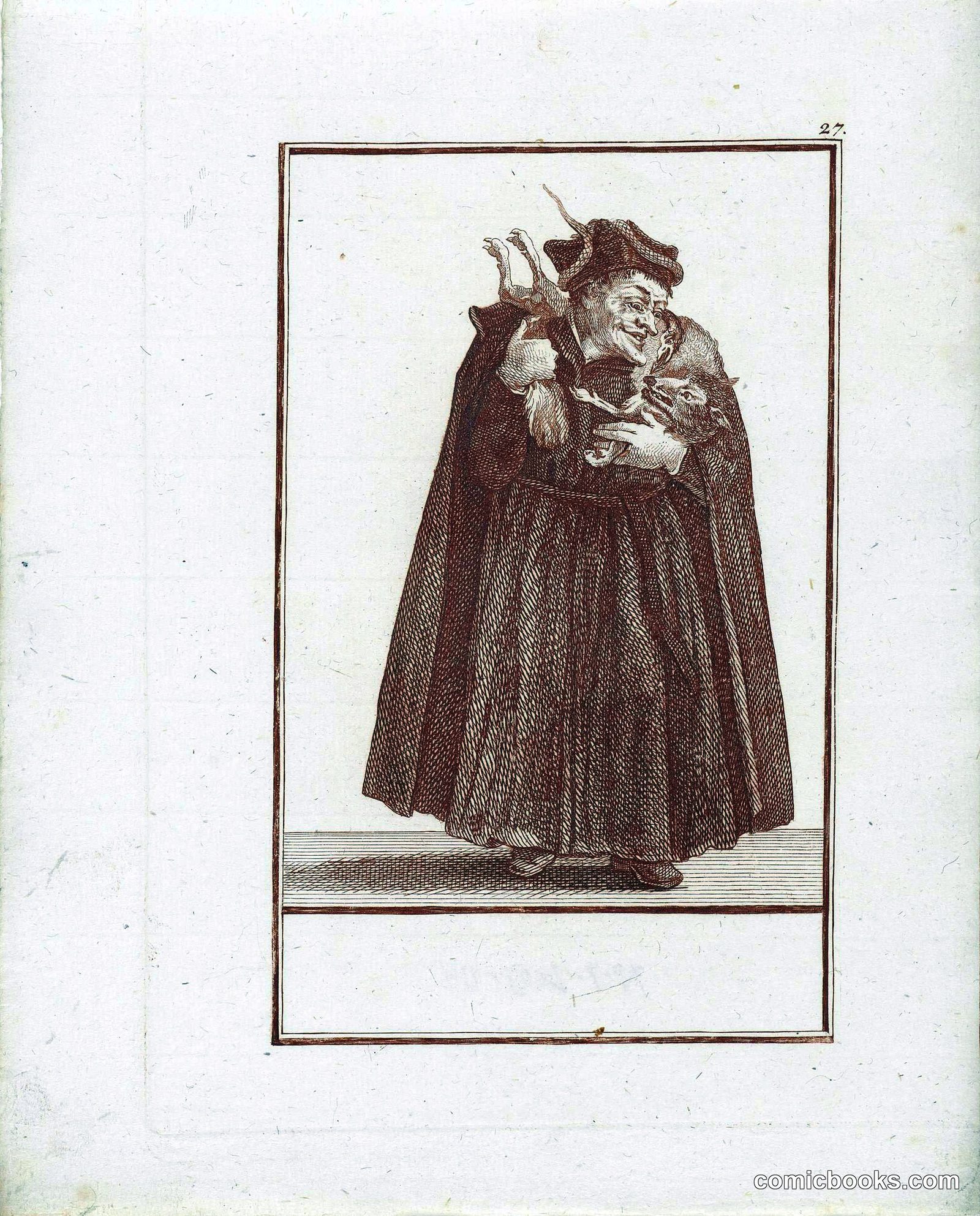Monk with a Fox as Stole