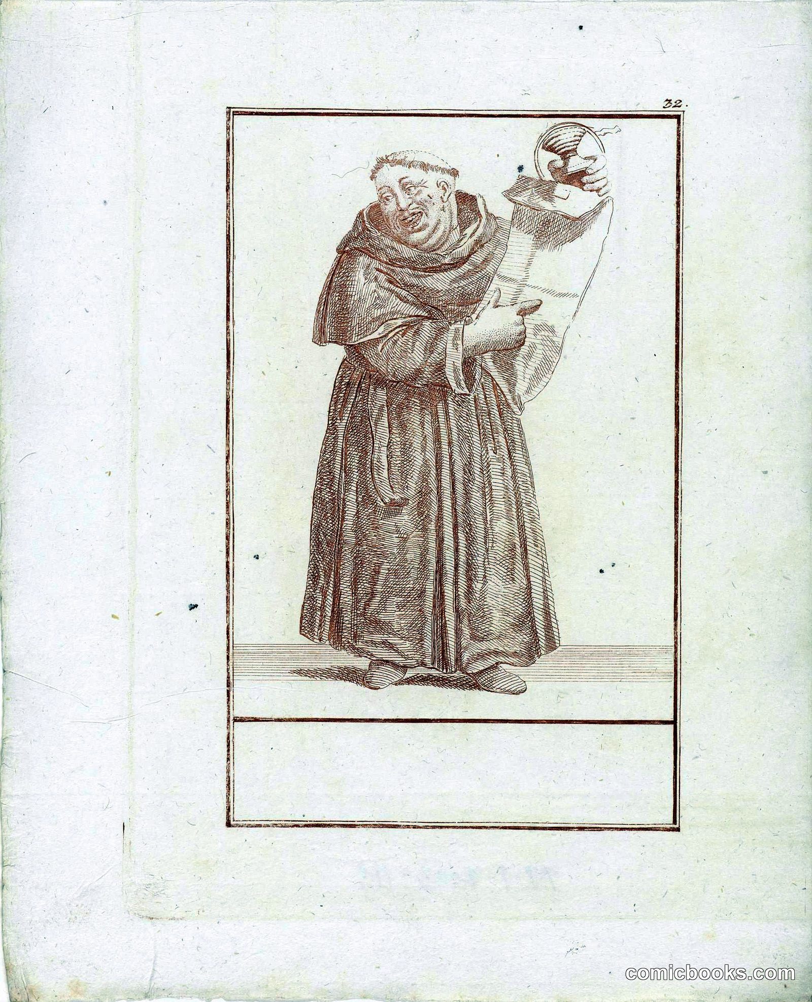Monnik met een eigendomsakte (Monk with a Deed)