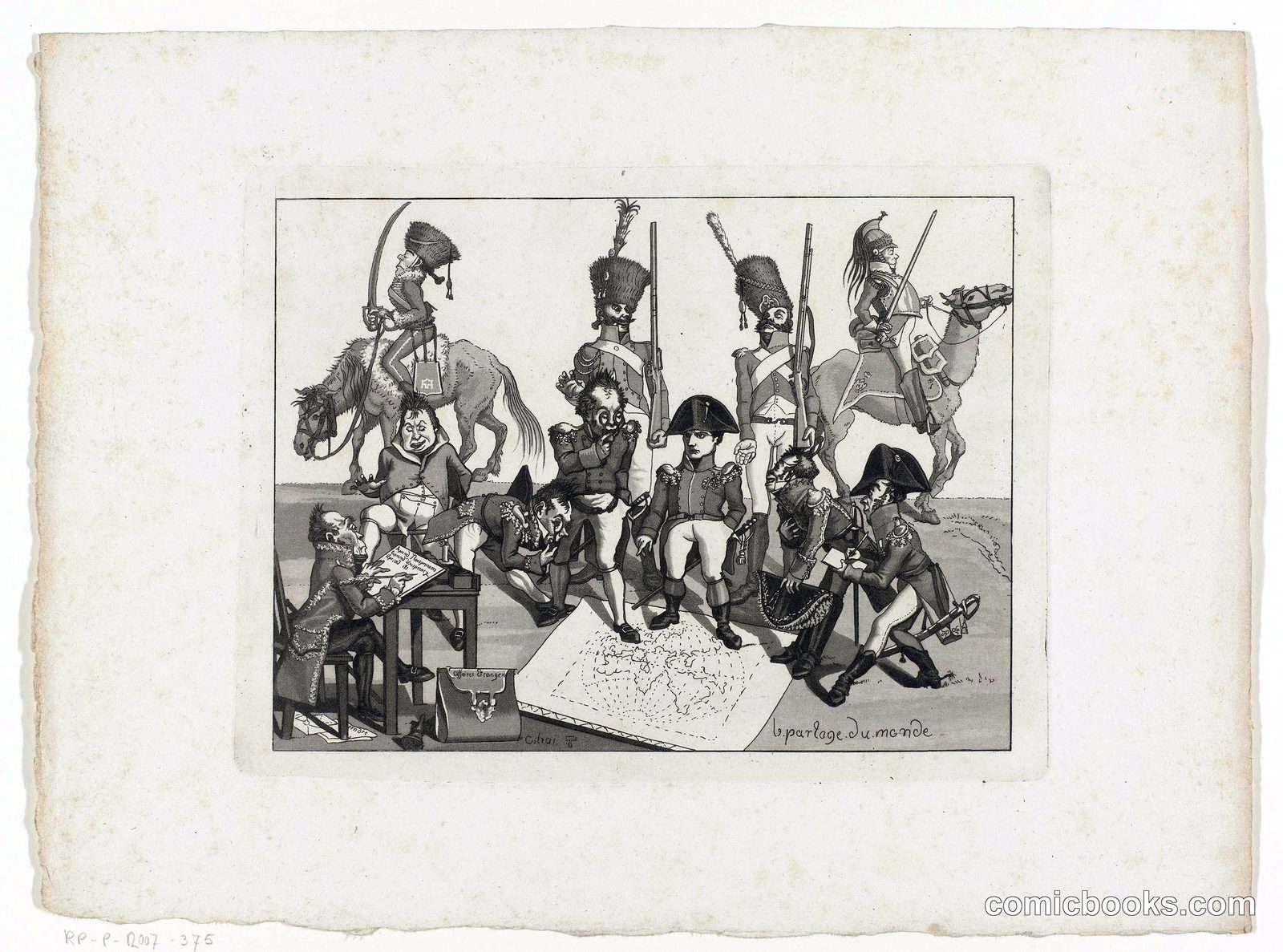 Spotprent op Napoleon
