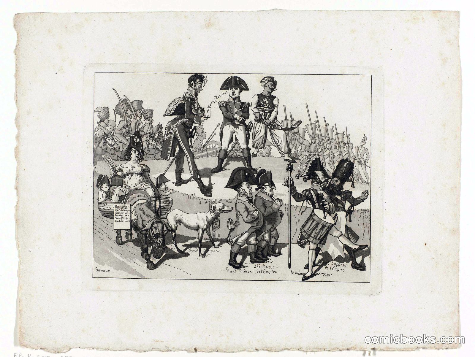 Spotprent op Napoleon