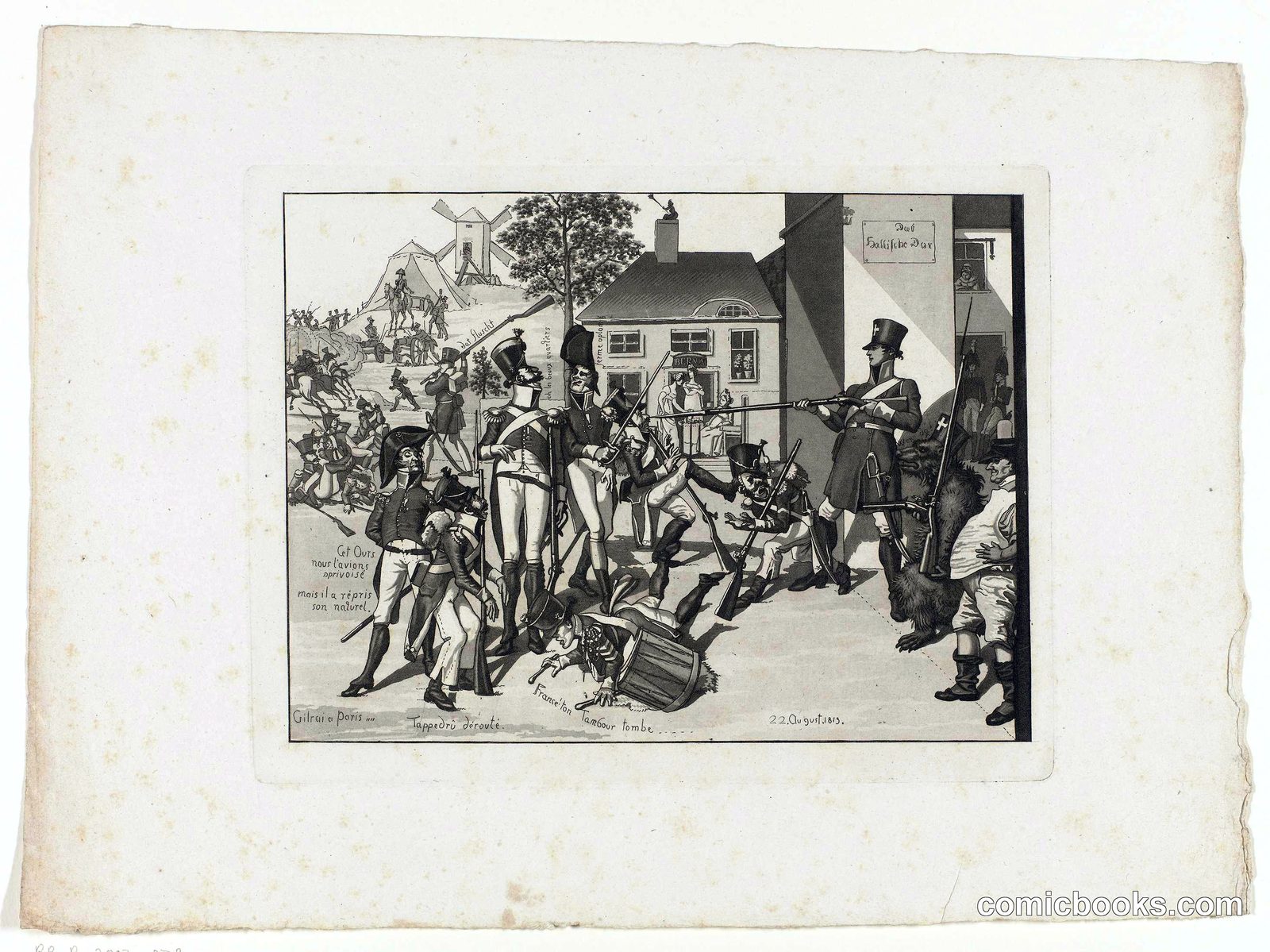 Spotprent op Napoleon