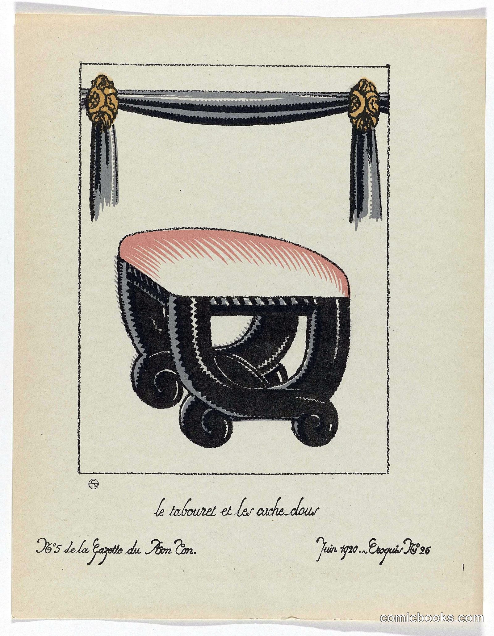 Le tabouret et les cache-clous