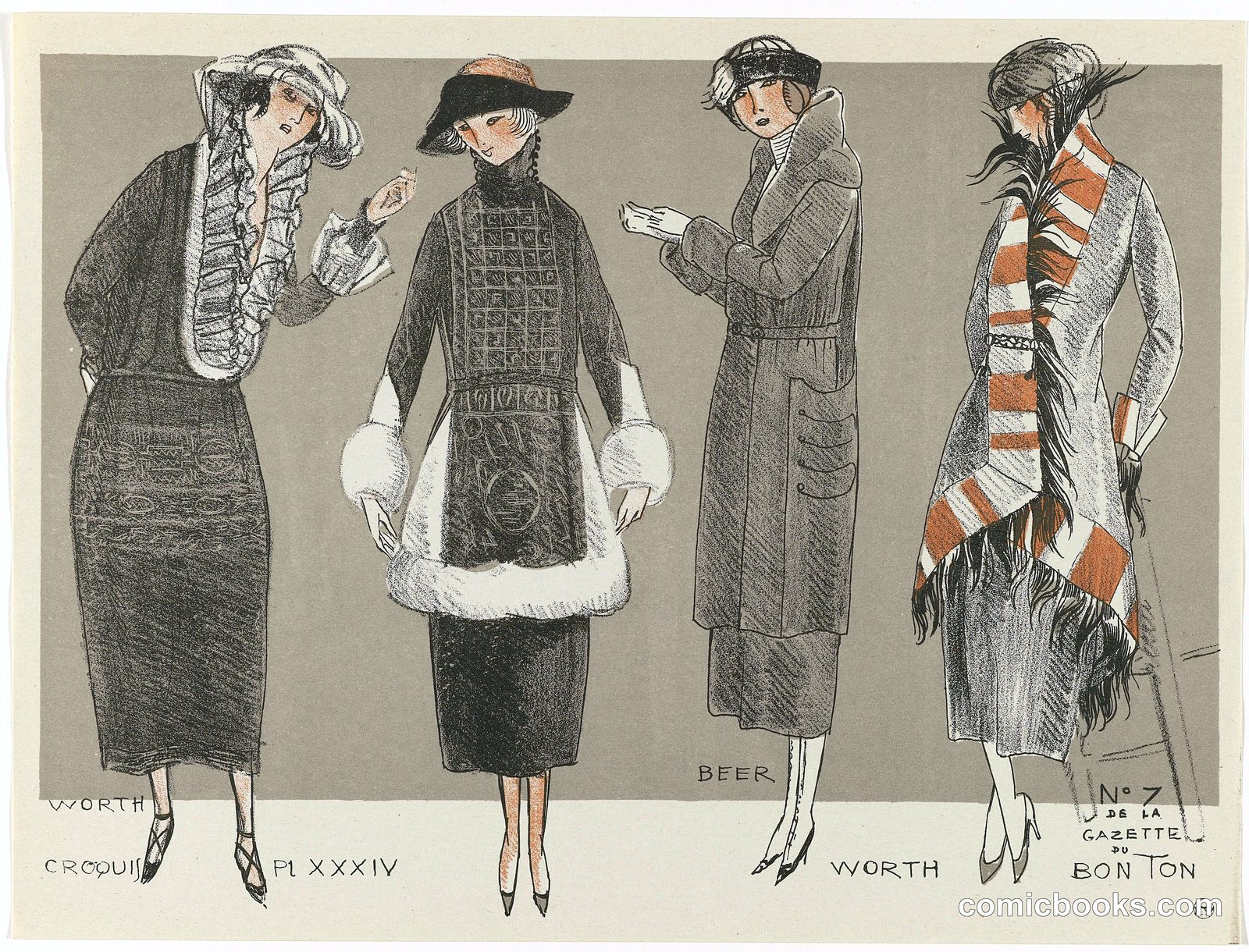 Fashion Designs from Gazette du Bon Ton