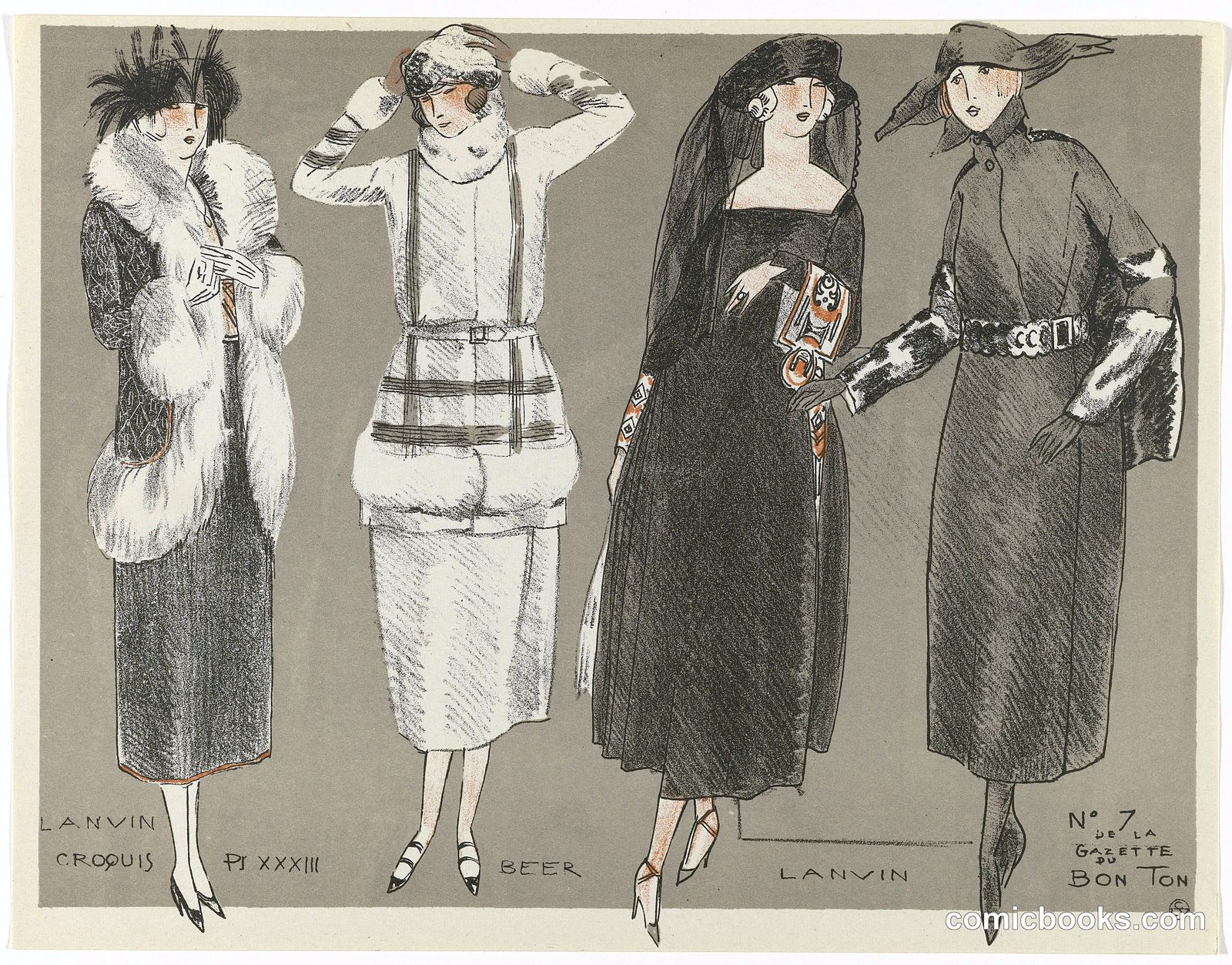 Fashion Designs by Lanvin and Beer