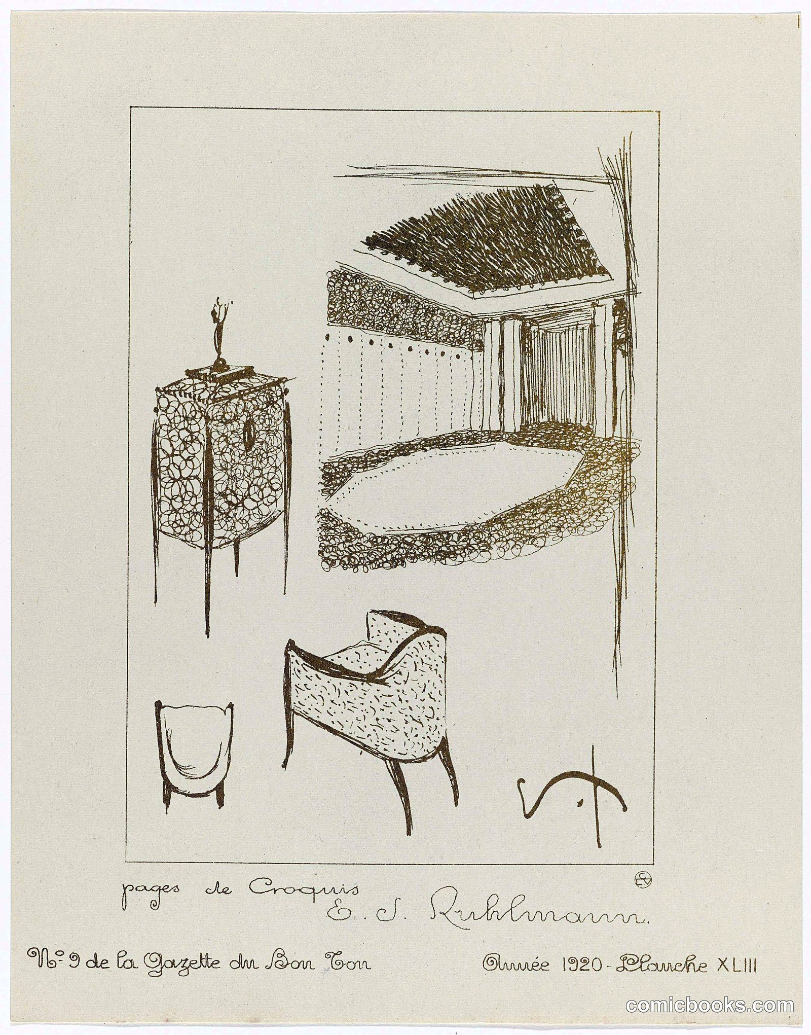 Pages de Croquis by E.J. Ruhlmann