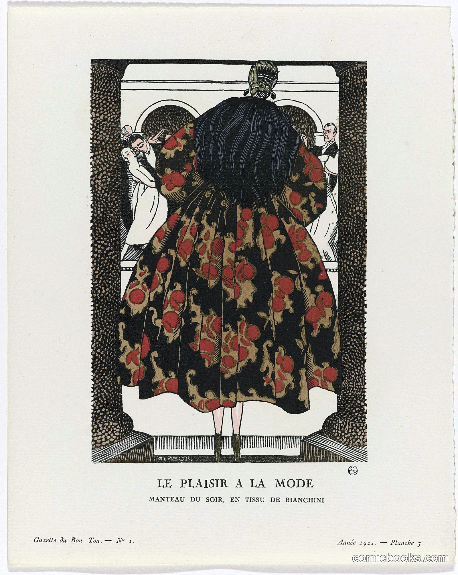 Le Plaisir à la Mode (Evening Coat in Bianchini Fabric)