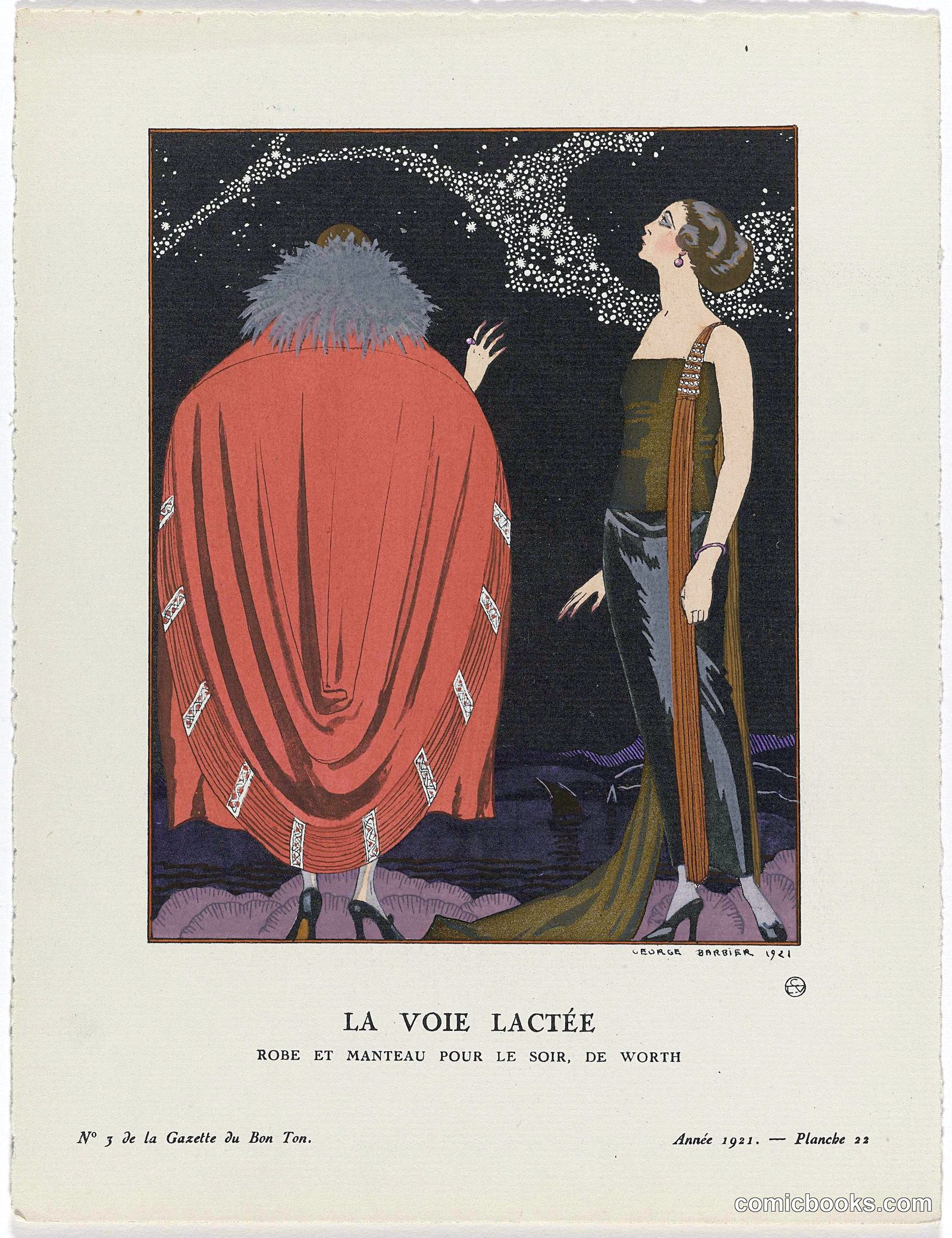 La Voie Lactée: Evening Wear by de Worth