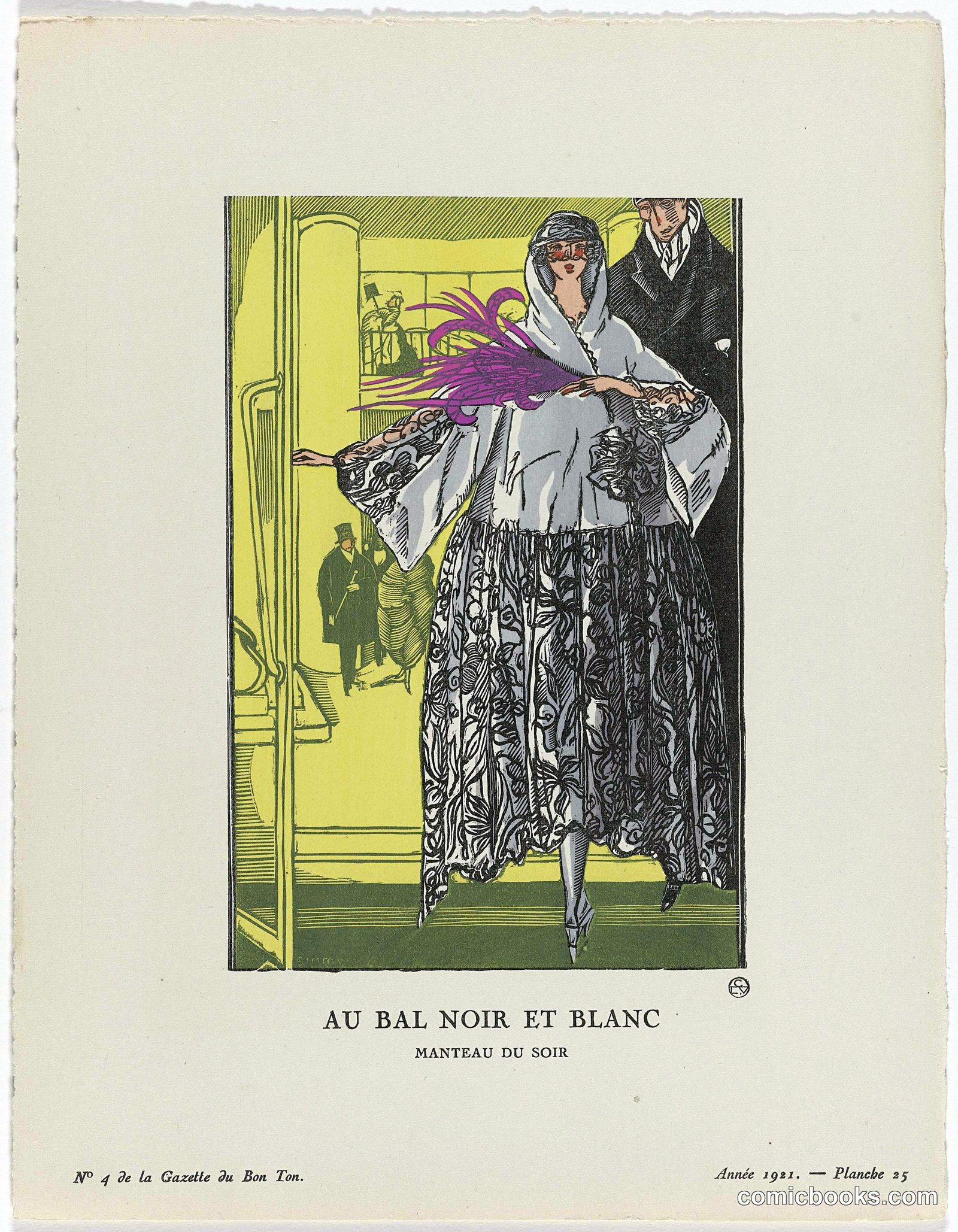 Au Bal Noir et Blanc (Evening Coat)