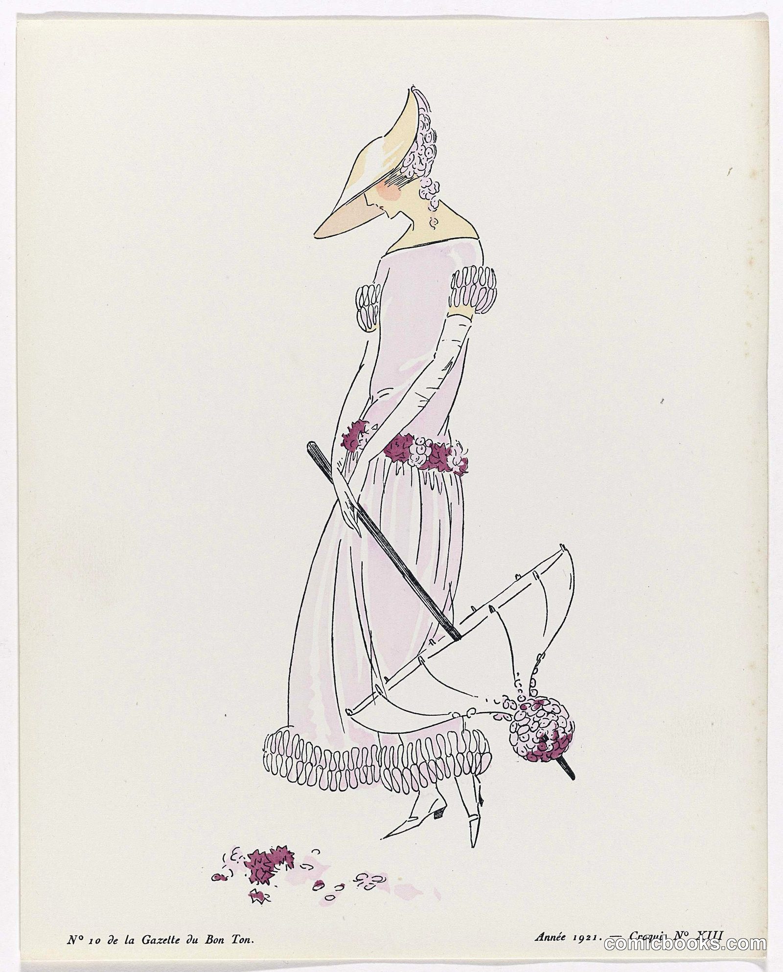 Fashion Illustration from Gazette du Bon Ton