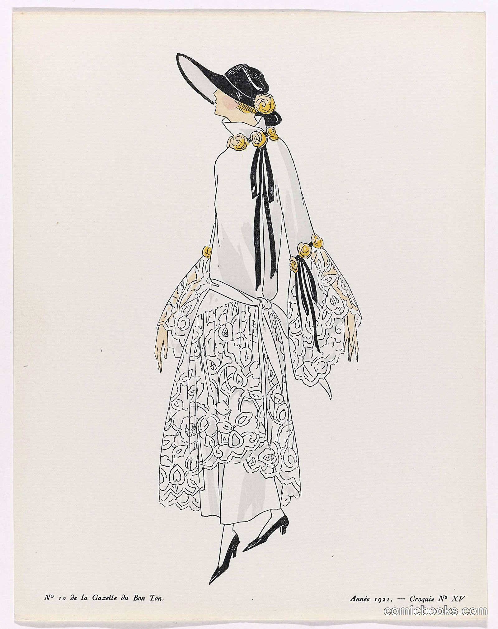 Fashion Illustration from Gazette du Bon Ton