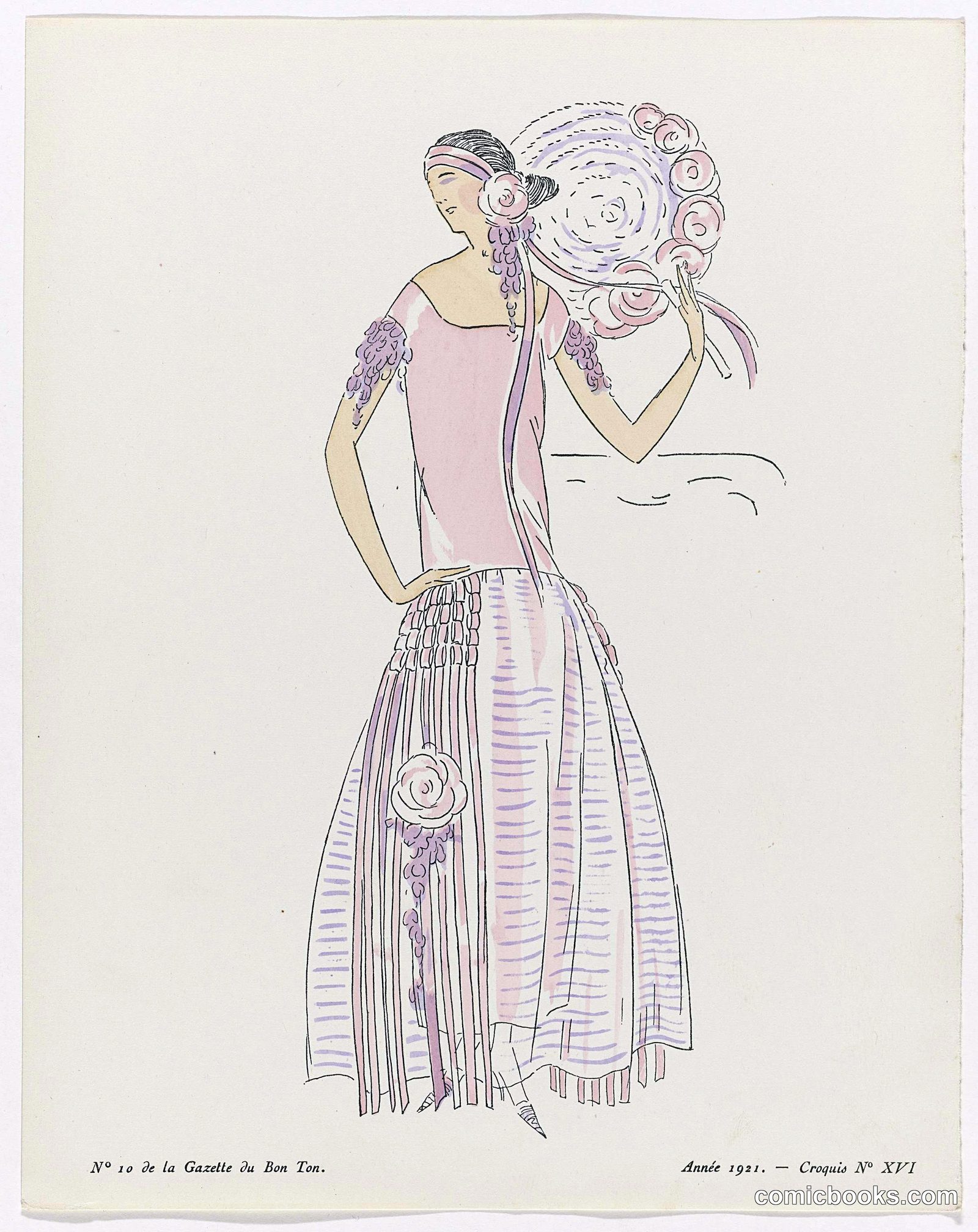 Fashion Illustration from Gazette du Bon Ton