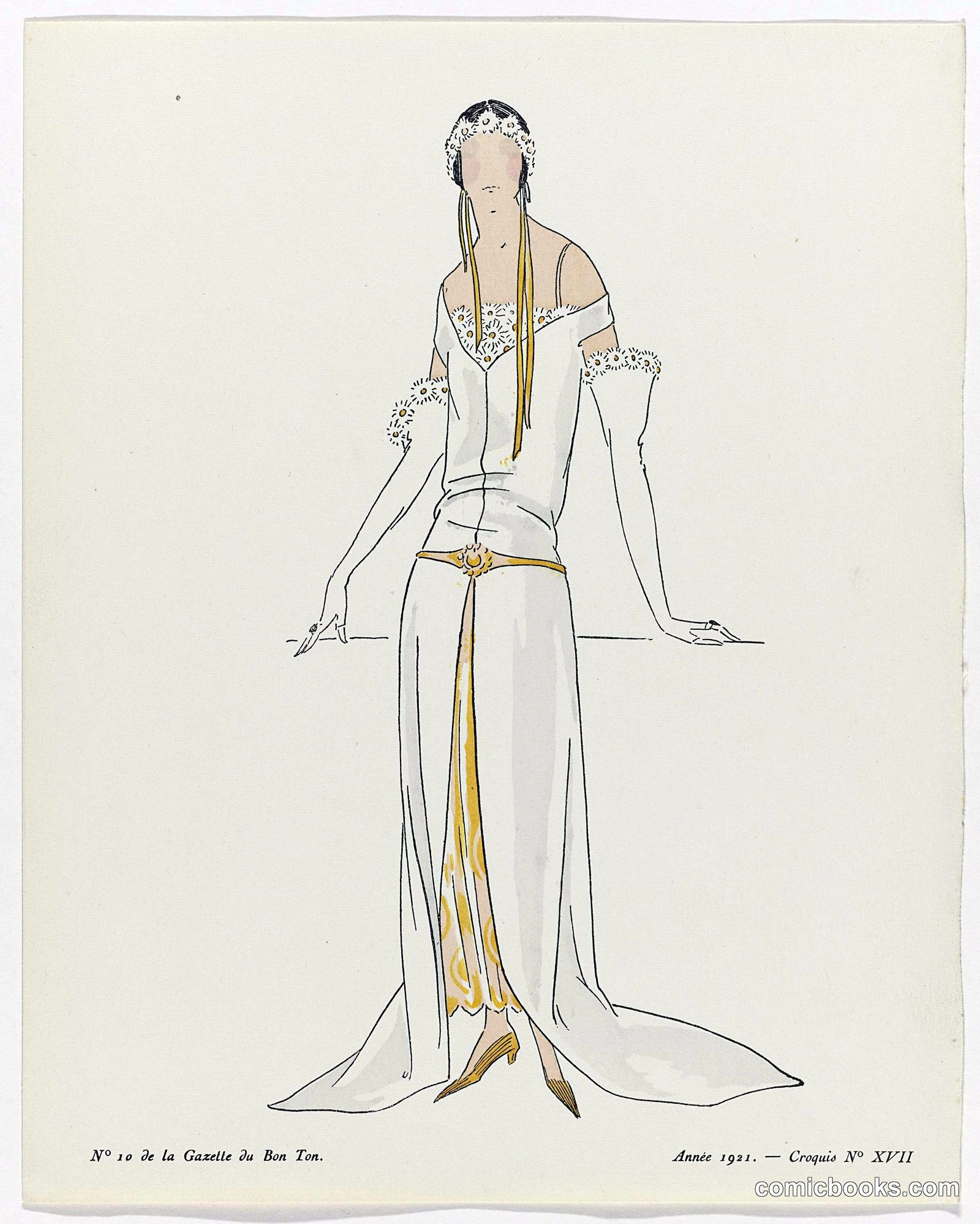 Fashion Illustration from Gazette du Bon Ton