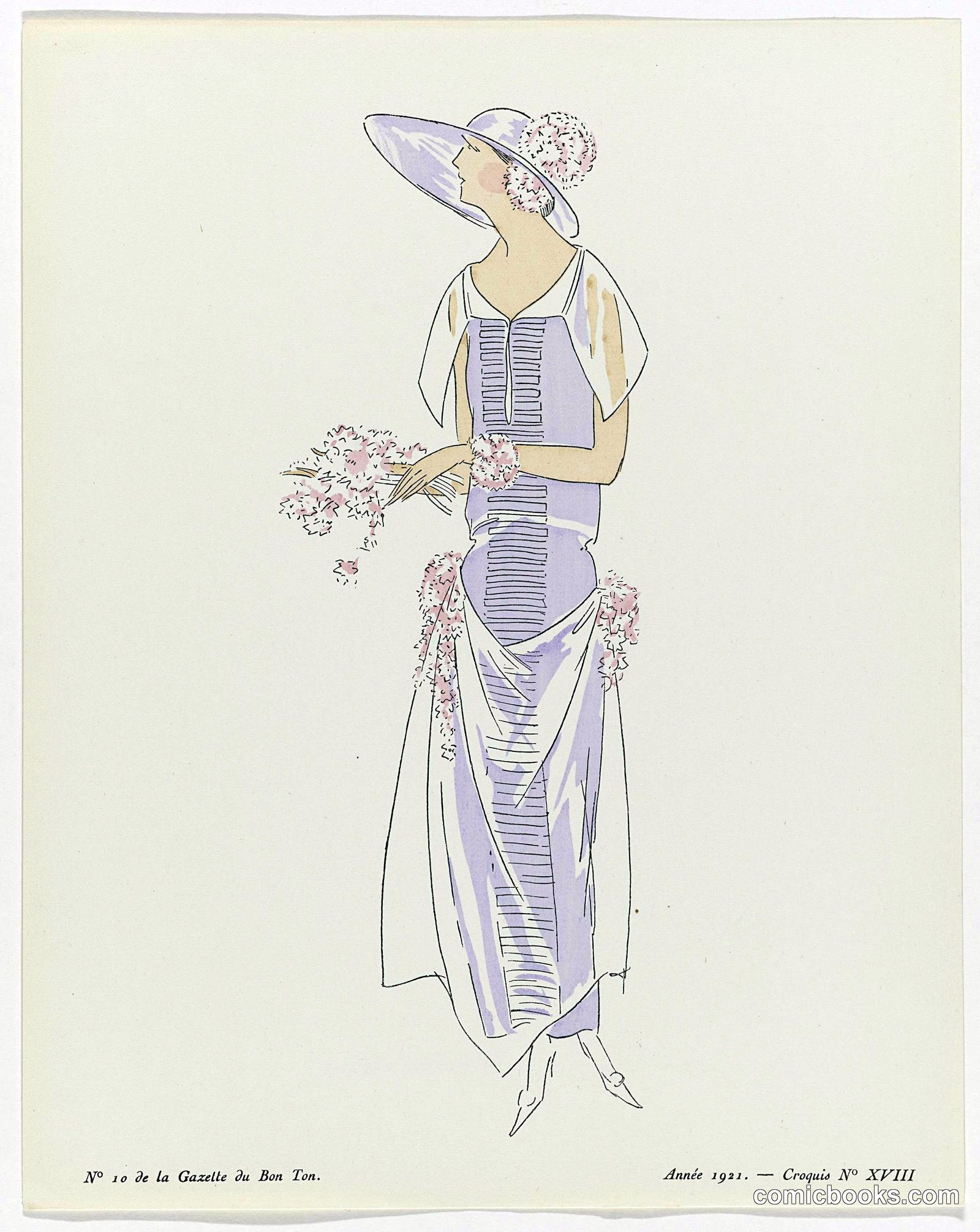 Fashion Illustration from Gazette du Bon Ton